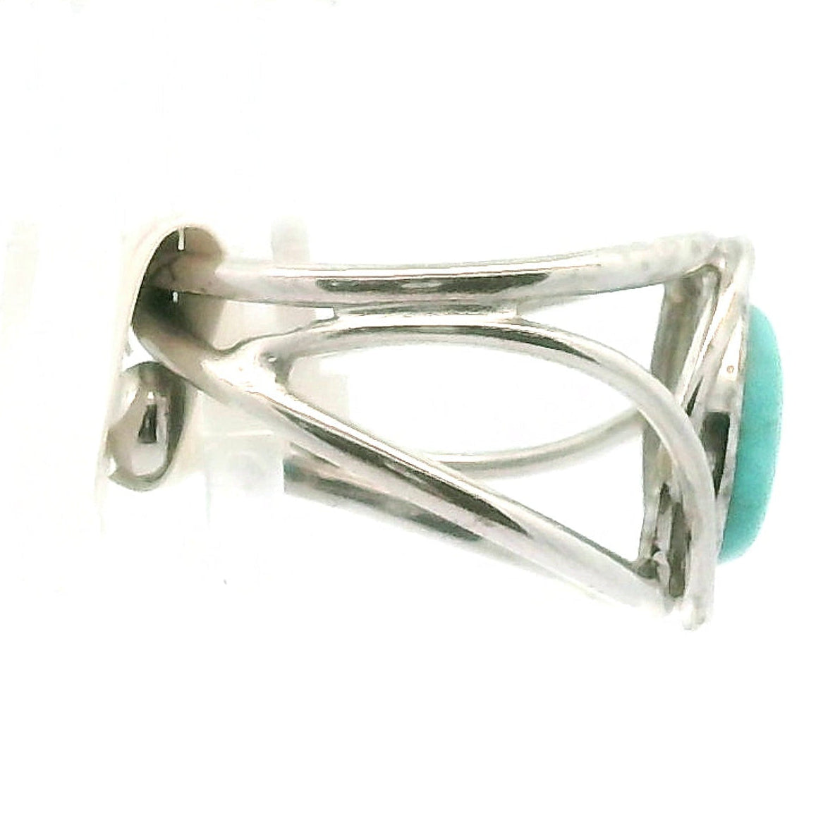Turquoise Midi Cuff Ring for Good Luck, Prosperity and Protection