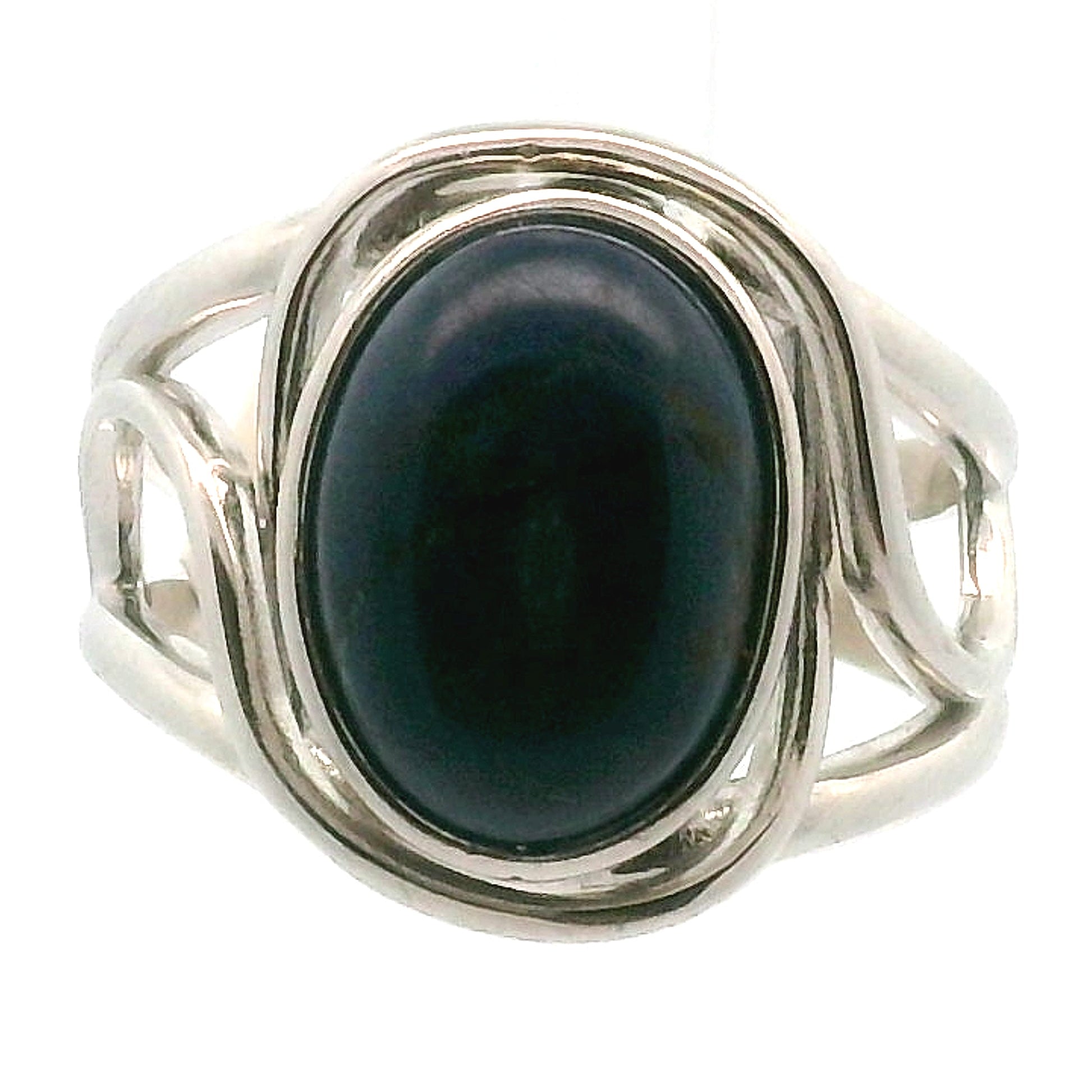 Azurite with Malachite Cuff Ring .925 Silver for Embracing Divine Feminine Power and Healing
