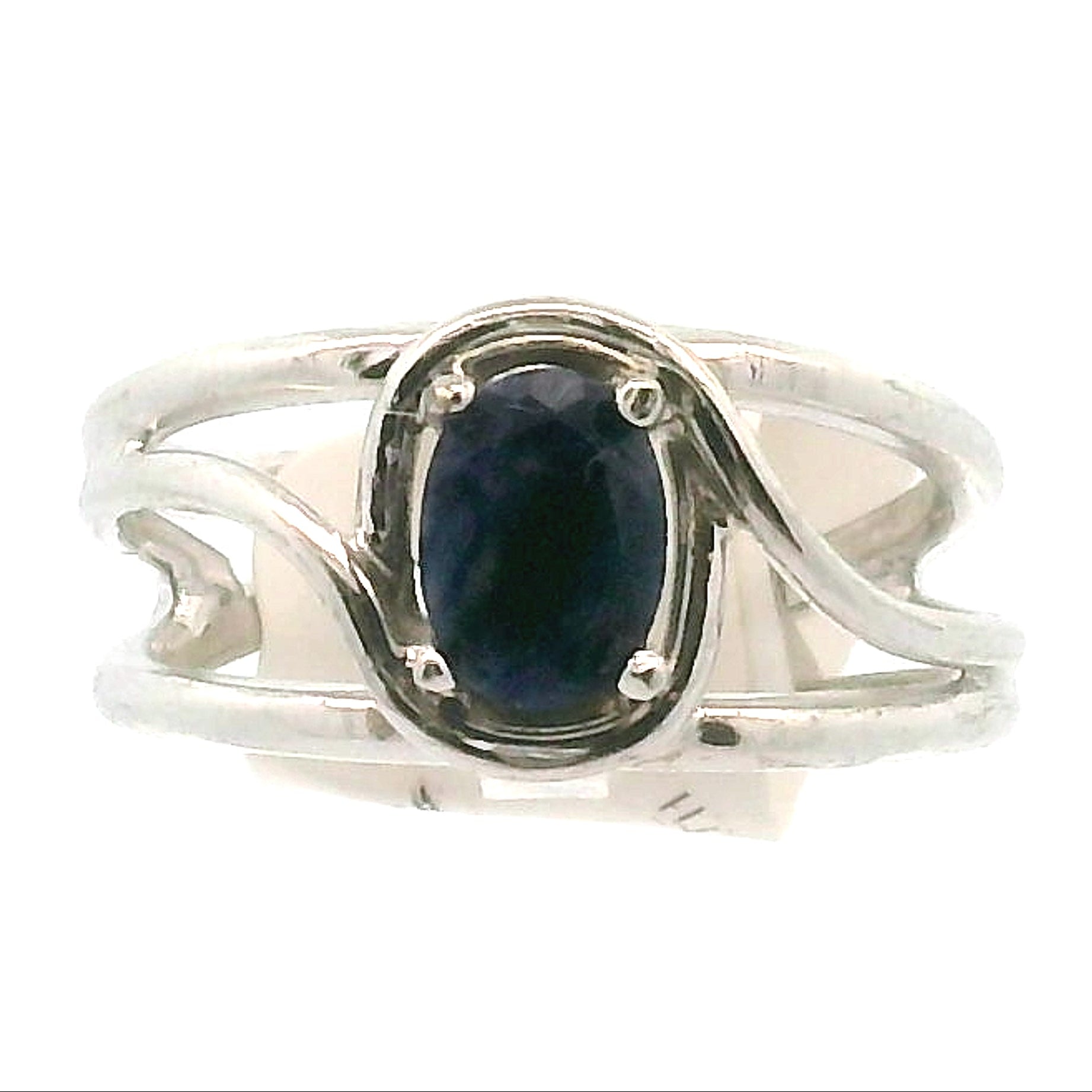 Sodalite Midi Cuff Ring .925 Silver for Dream Recall and Relaxation