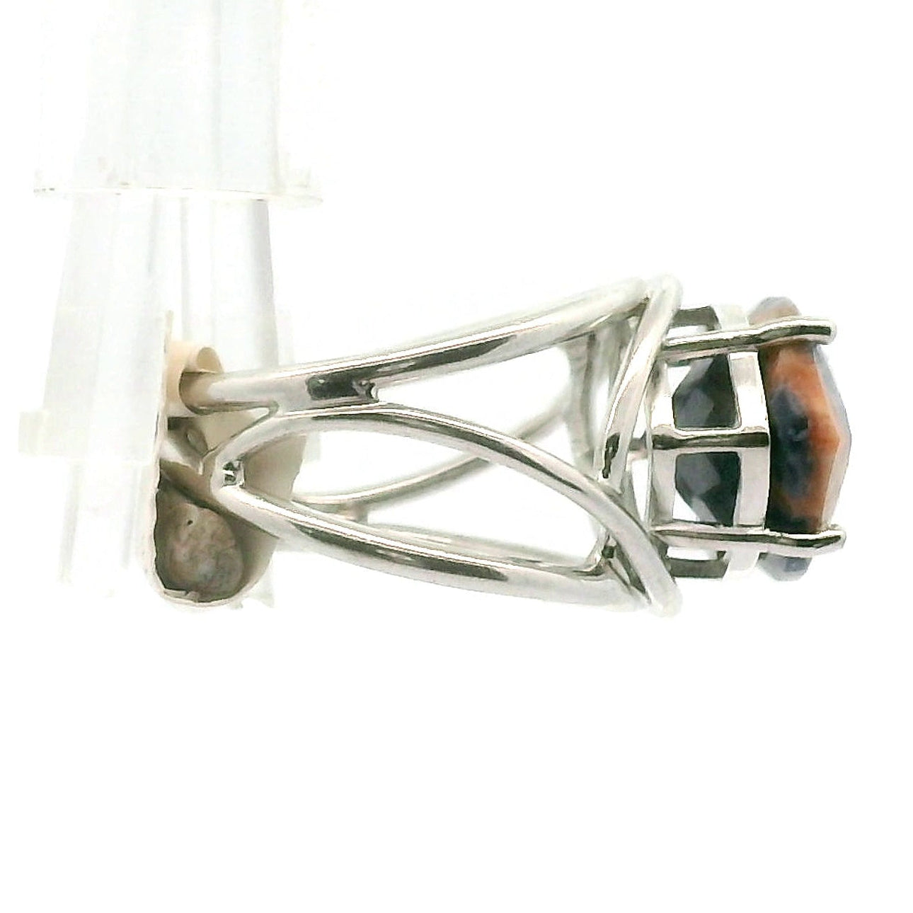 Sodalite Cuff Ring .925 Silver for Dream Recall and Relaxation