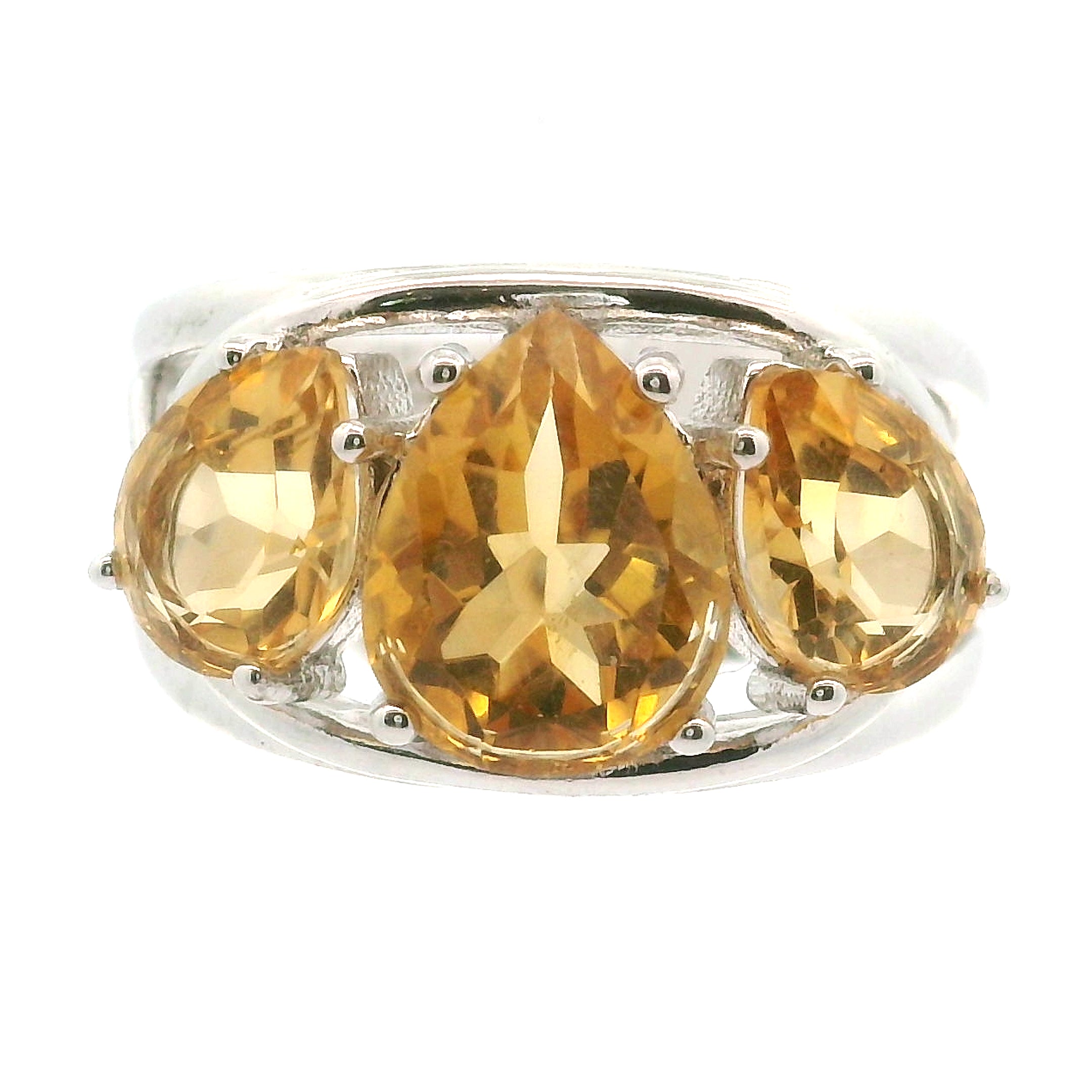 Triple Stone Crown Ring .925 Silver for Embracing your Power