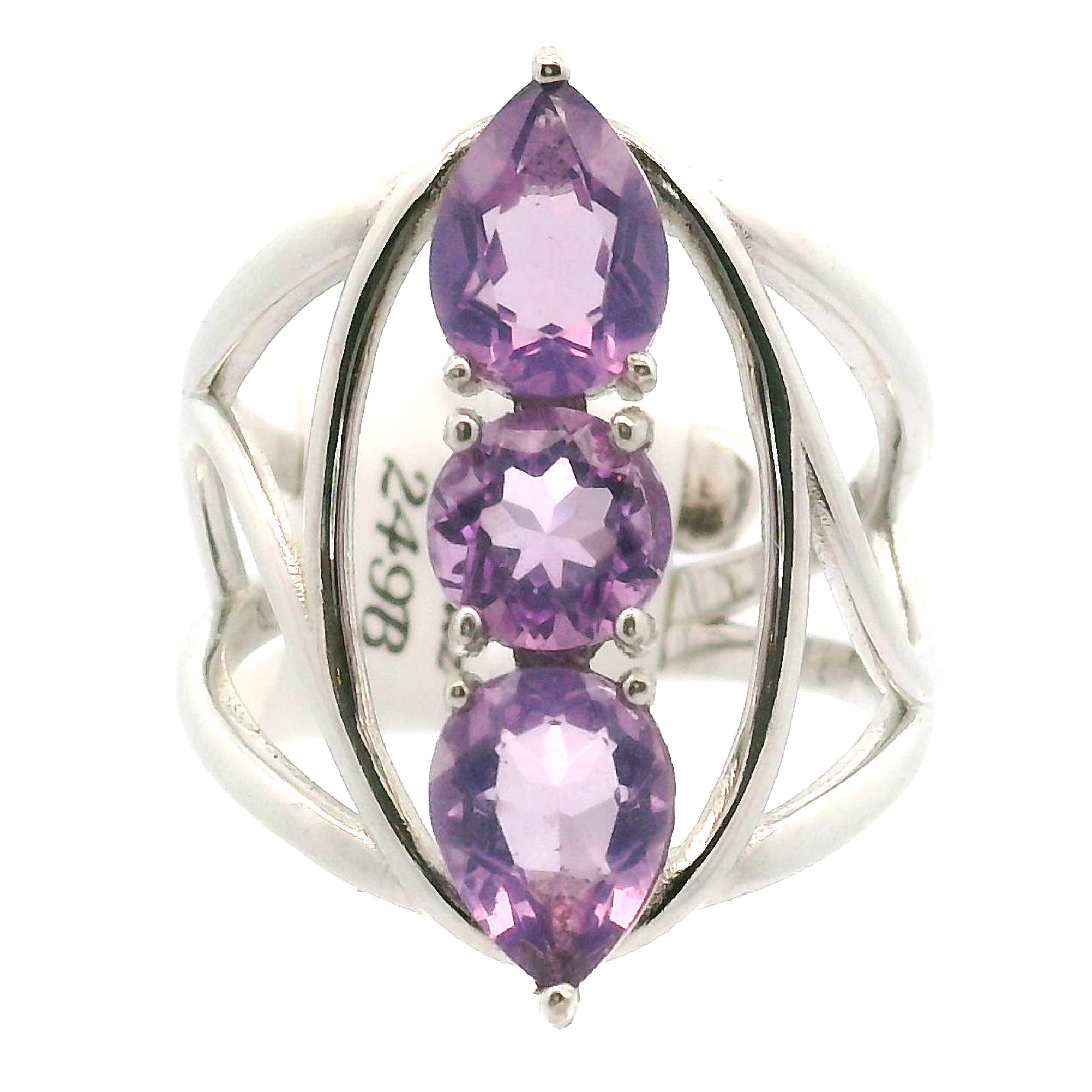 Wand Cuff Ring .925 Silver for Higher Levels of Awareness, Peaceful Communication and Clarity