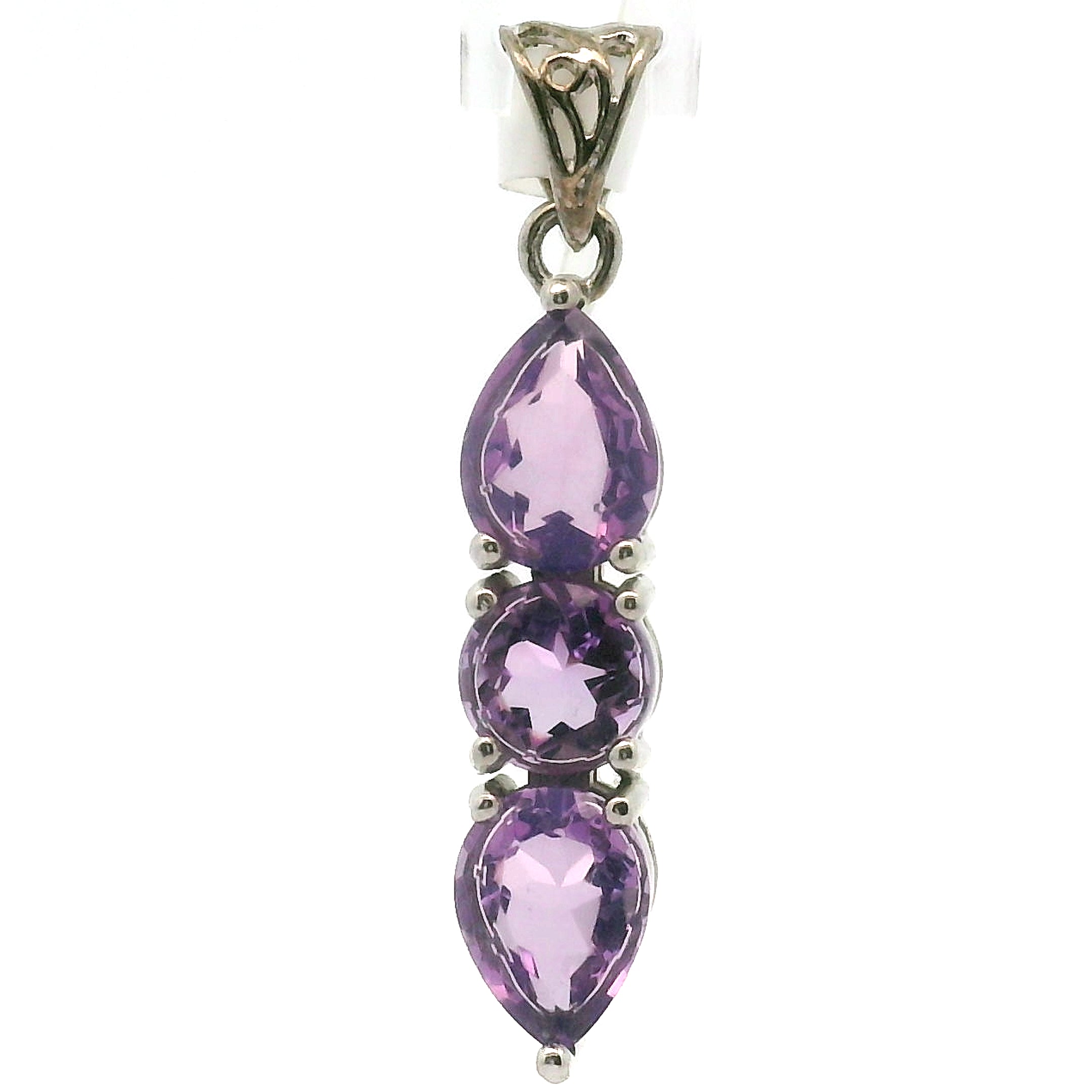 Wand Pendant .925 Silver for Intuition, Luck, Protection and Purification