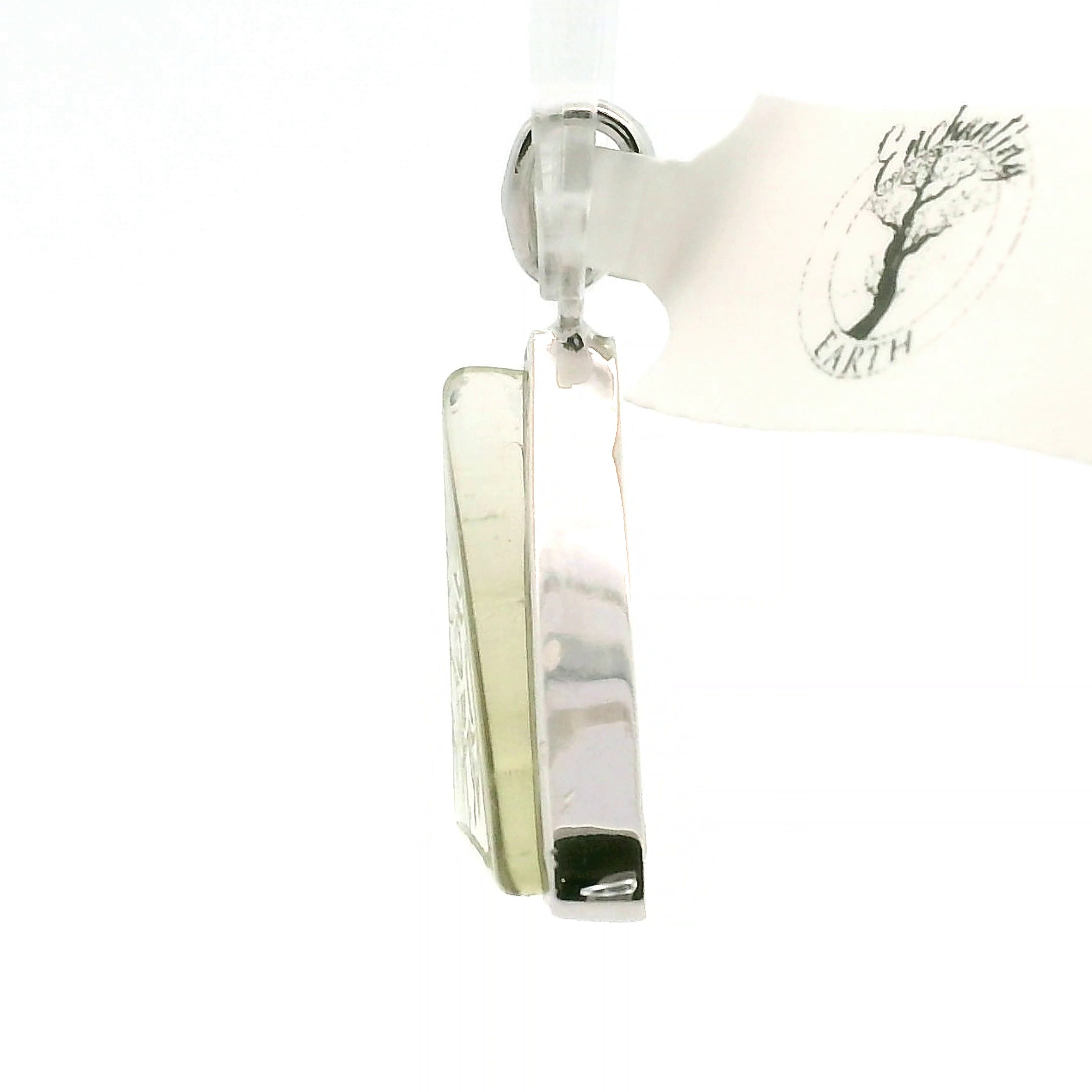 Libyan Desert Glass Engraved Eye of Ra Pendant.925 Silver for Wisdom and a Shield of Protection