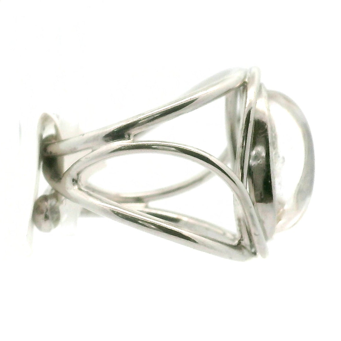 Manifestation Quartz Cuff Ring .925 Silver for Intention Setting and Manifesting your Desires