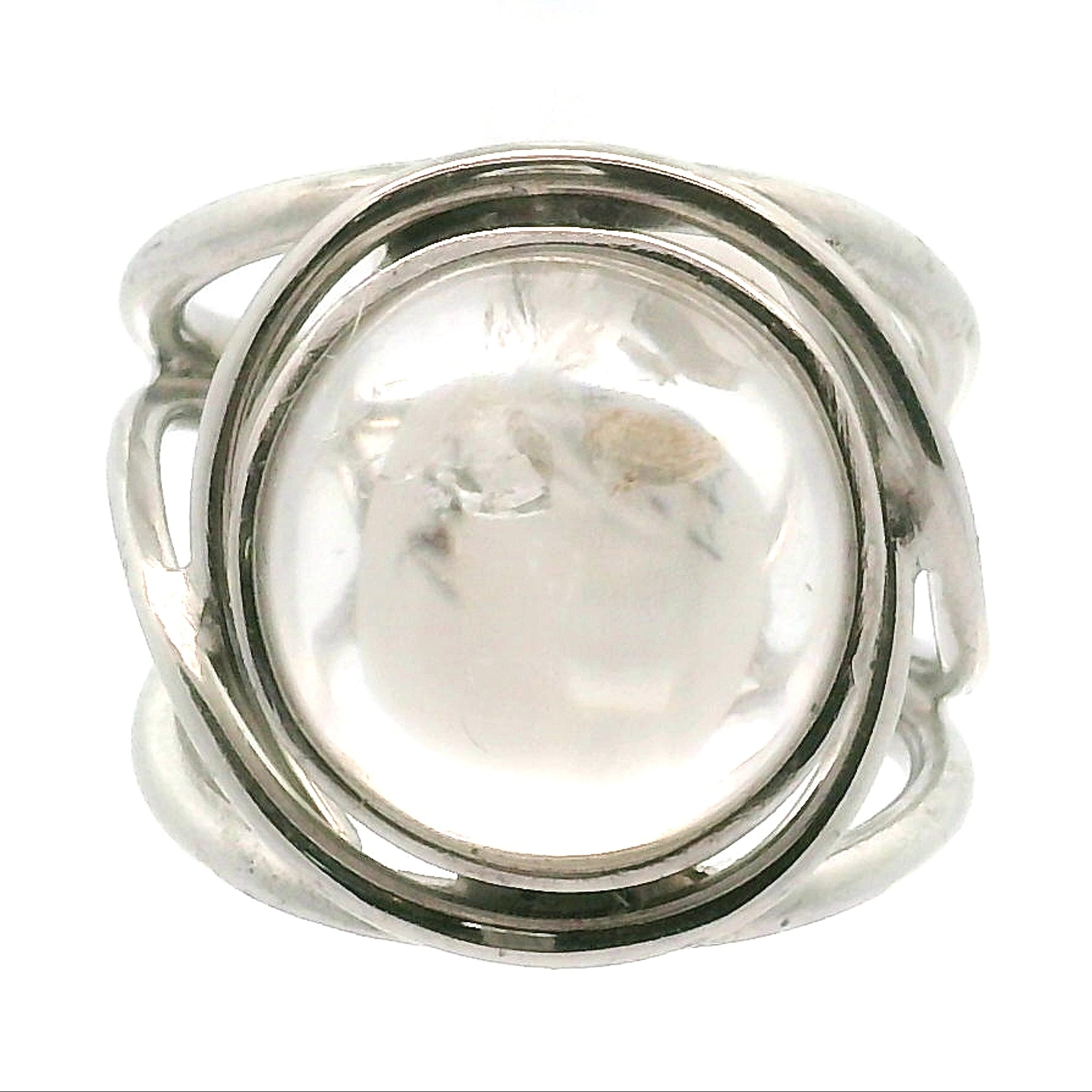 Manifestation Quartz Cuff Ring .925 Silver for Intention Setting and Manifesting your Desires