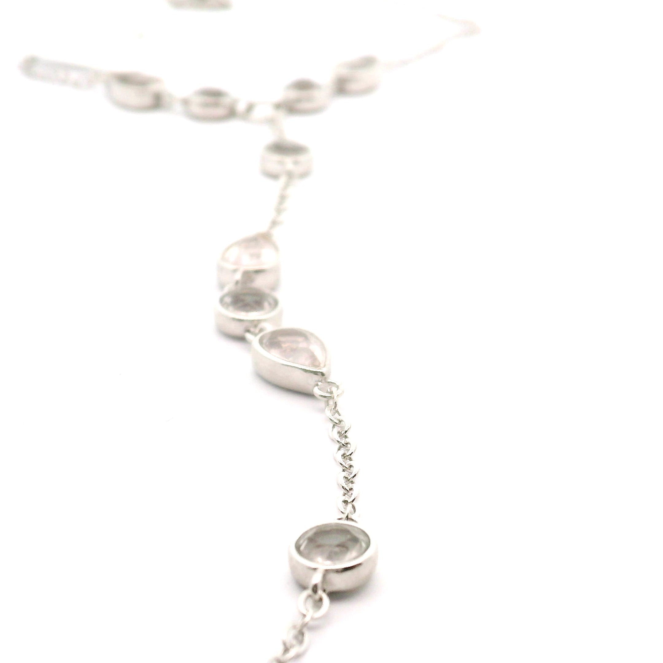 Crystal Adjustable Hand-Chain in .925 Silver for Creation and Prosperity