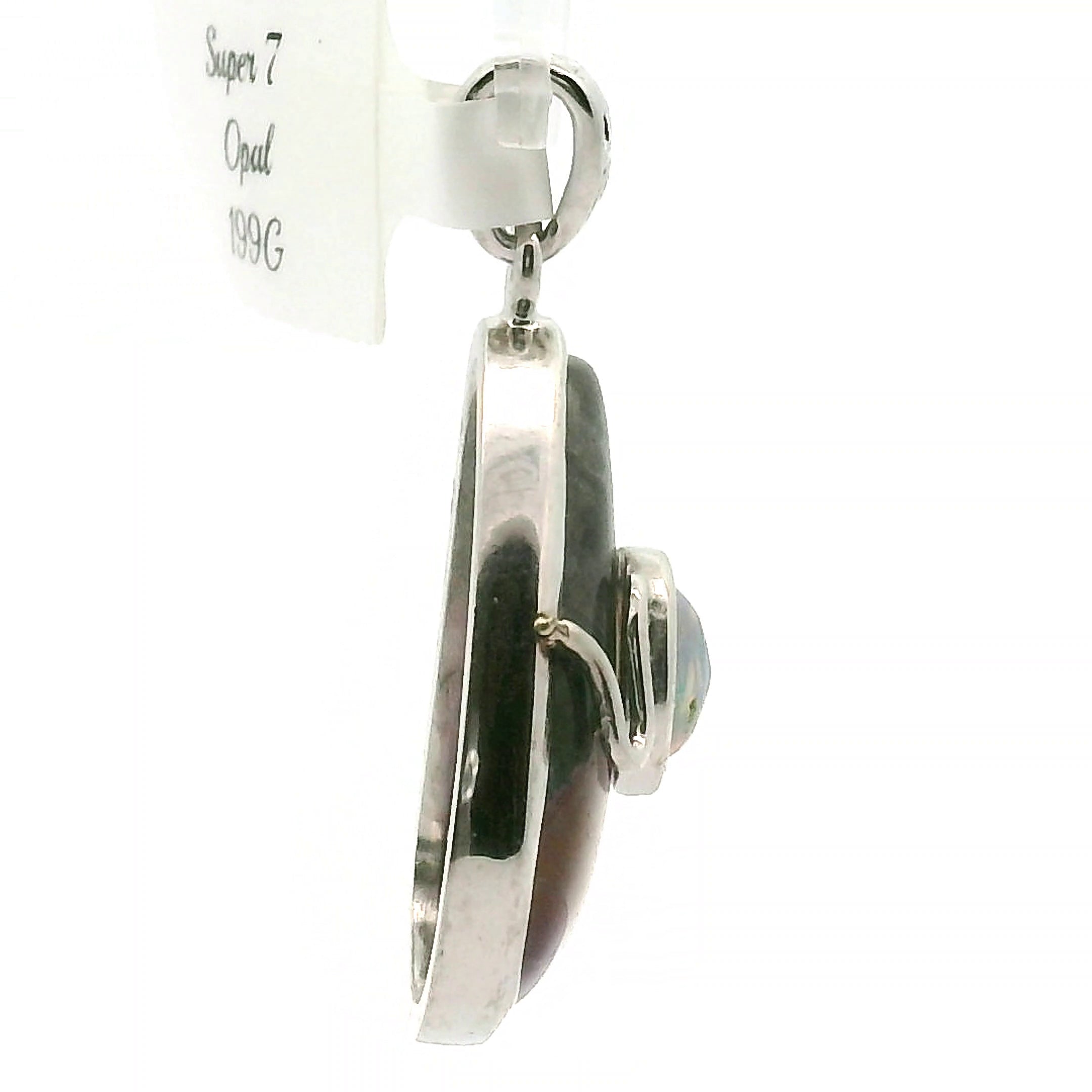 Super 7 with Opal Pendant .925 Silver for Creating Your Dream Life and Angelic Guidance