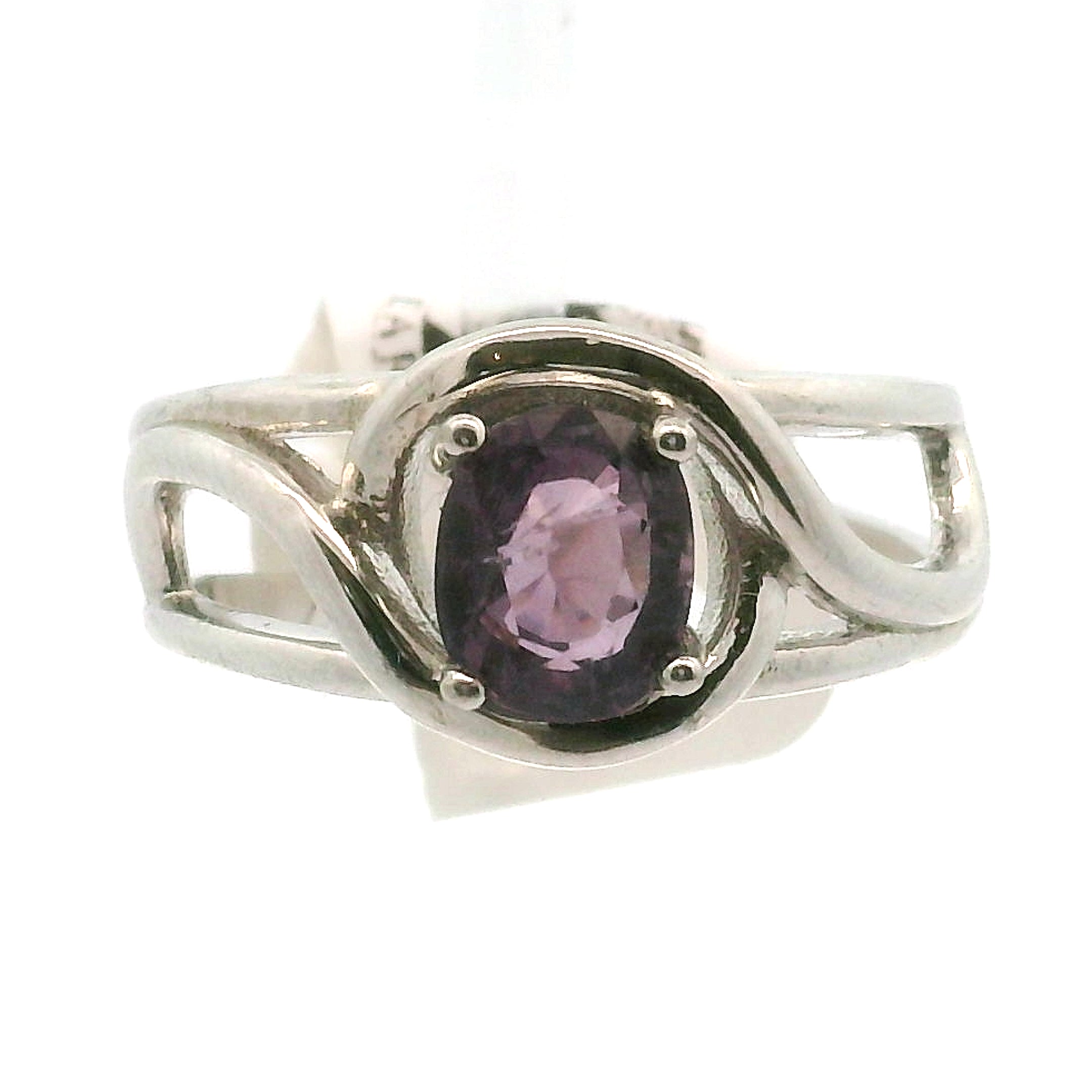 Spinel Cuff Ring .925 Silver for Emotional Healing, Love, Loyalty & Motivation