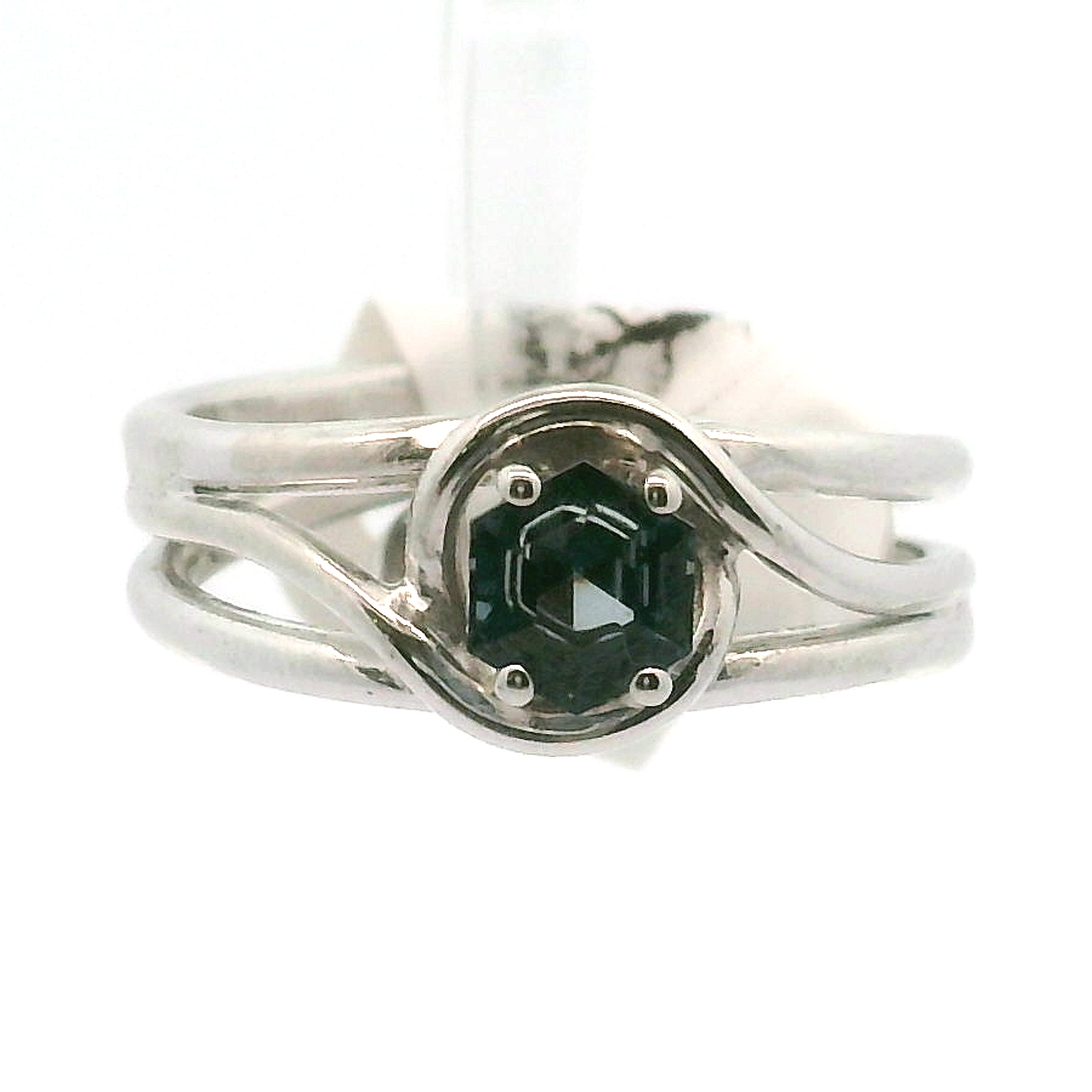 Spinel Cuff Ring .925 Silver for Emotional Healing, Love, Loyalty & Motivation