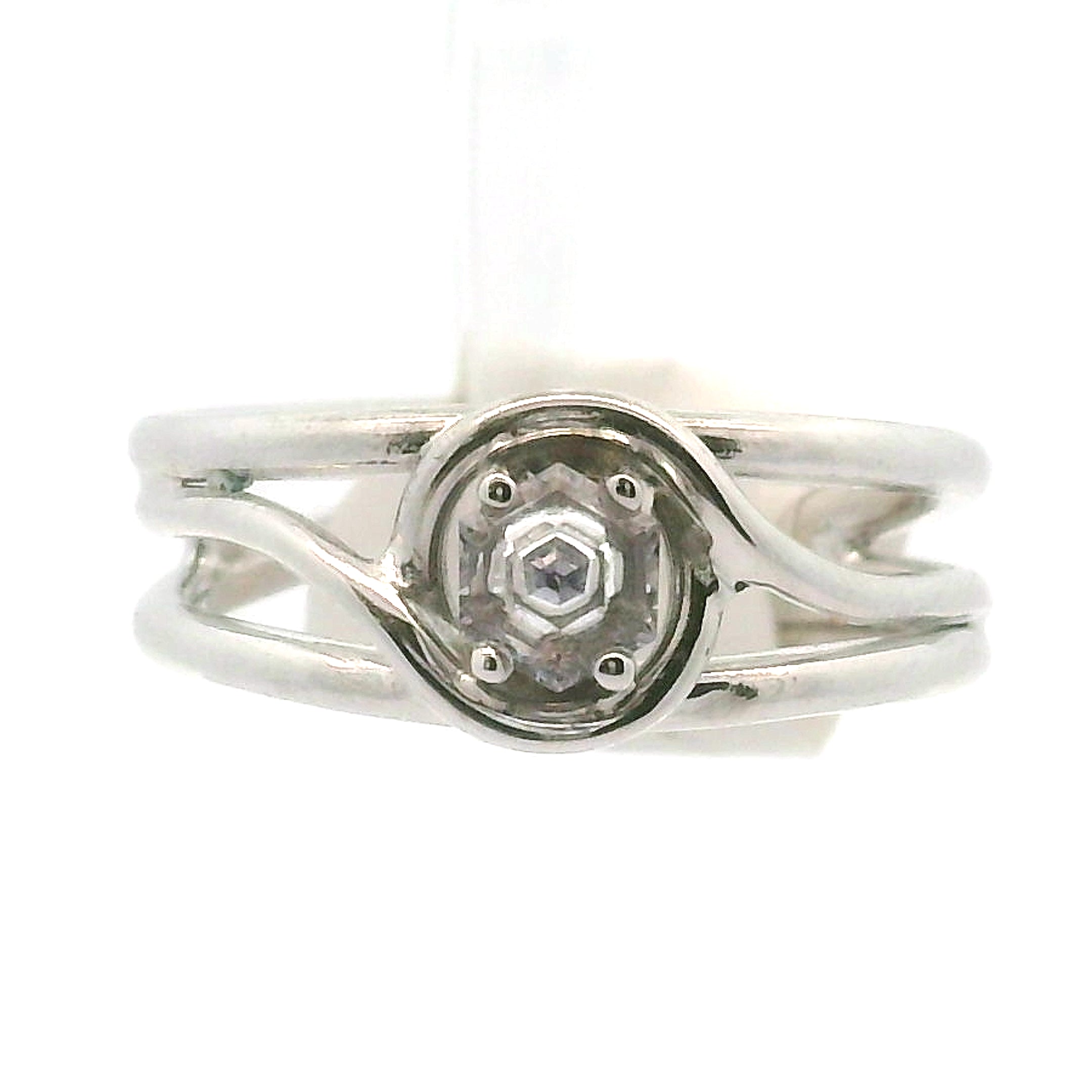 Spinel Cuff Ring .925 Silver for Emotional Healing, Love, Loyalty & Motivation