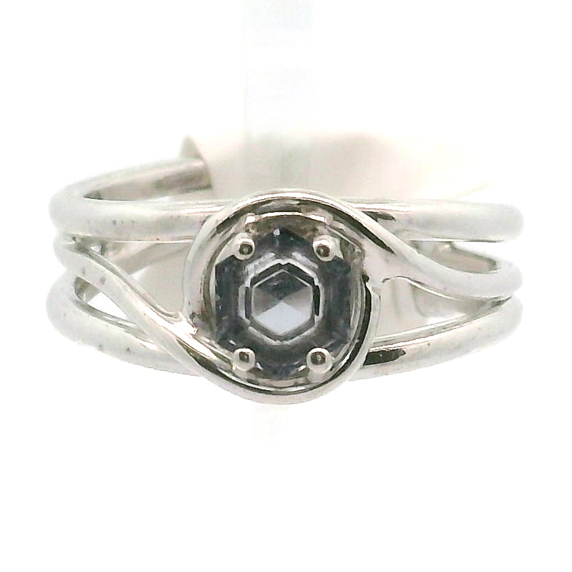 Spinel Cuff Ring .925 Silver for Emotional Healing, Love, Loyalty & Motivation
