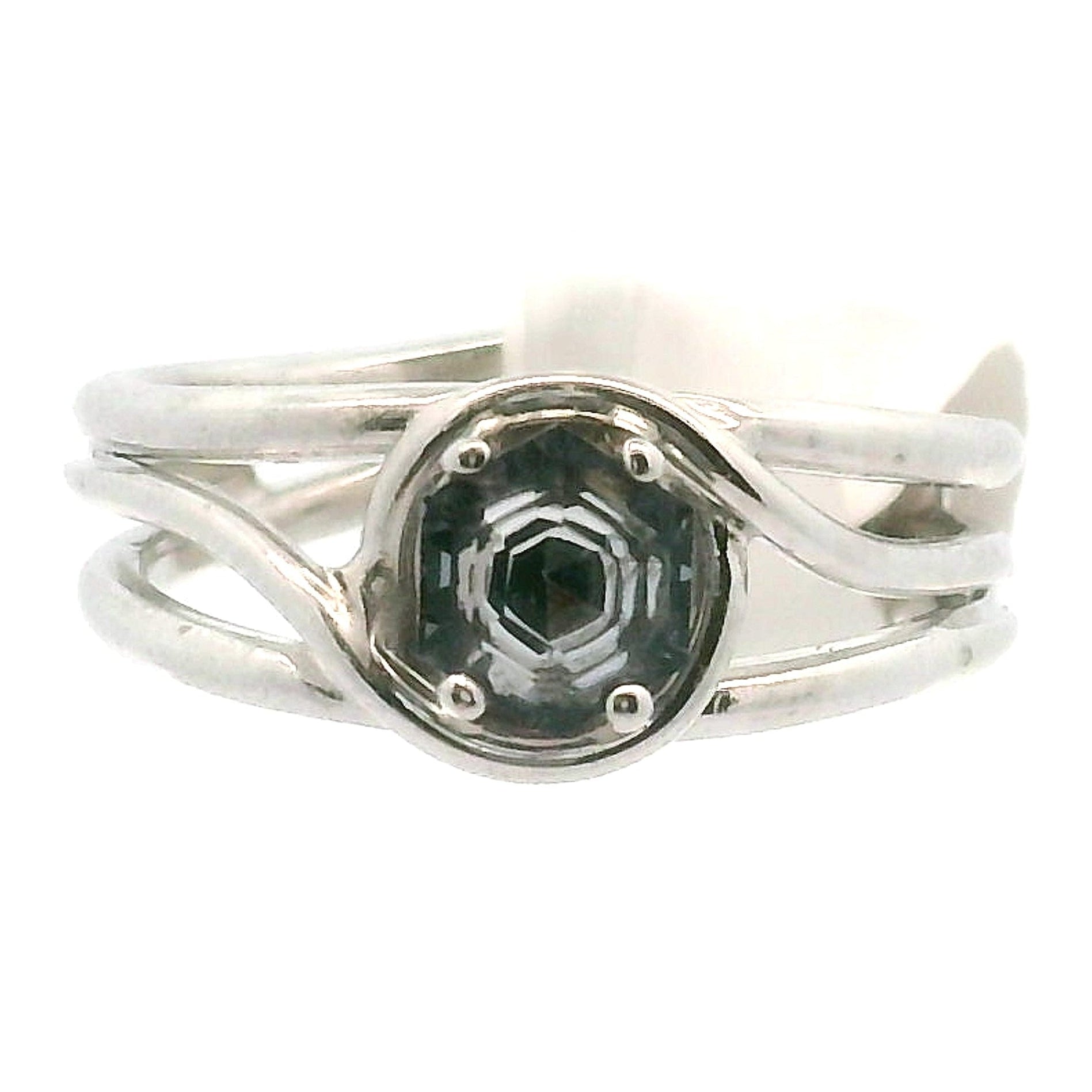 Spinel Cuff Ring .925 Silver for Emotional Healing, Love, Loyalty & Motivation