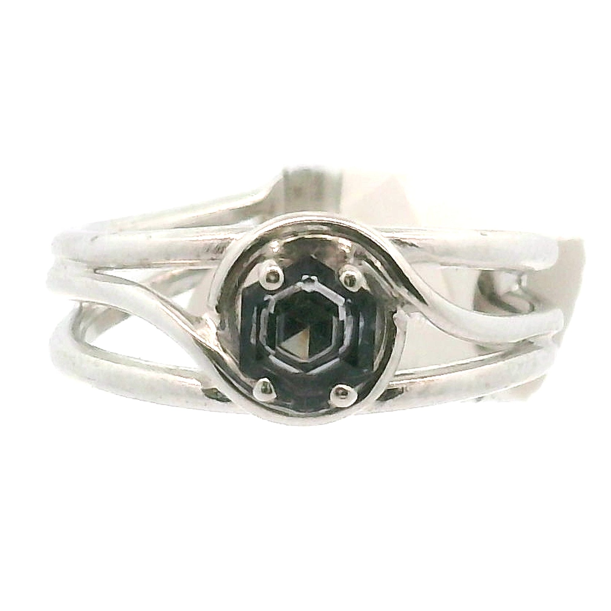 Spinel Cuff Ring .925 Silver for Emotional Healing, Love, Loyalty & Motivation