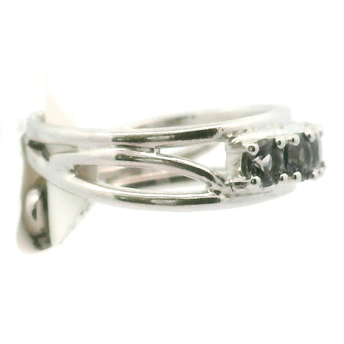 Spinel Stacker Cuff Ring .925 Silver for Emotional Healing, Love, Loyalty & Motivation