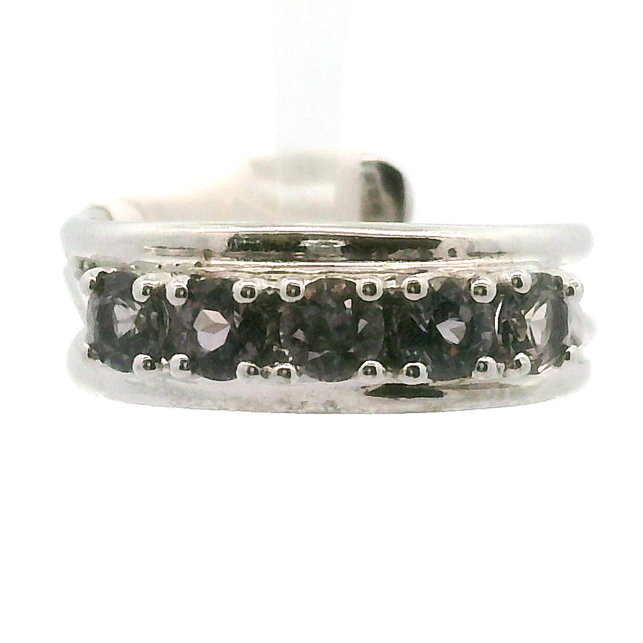 Spinel Stacker Cuff Ring .925 Silver for Emotional Healing, Love, Loyalty & Motivation