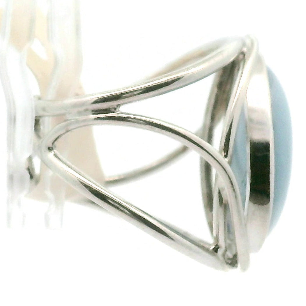 Owyhee Opal Cuff Ring .925 Silver for Emotional Healing and Balance