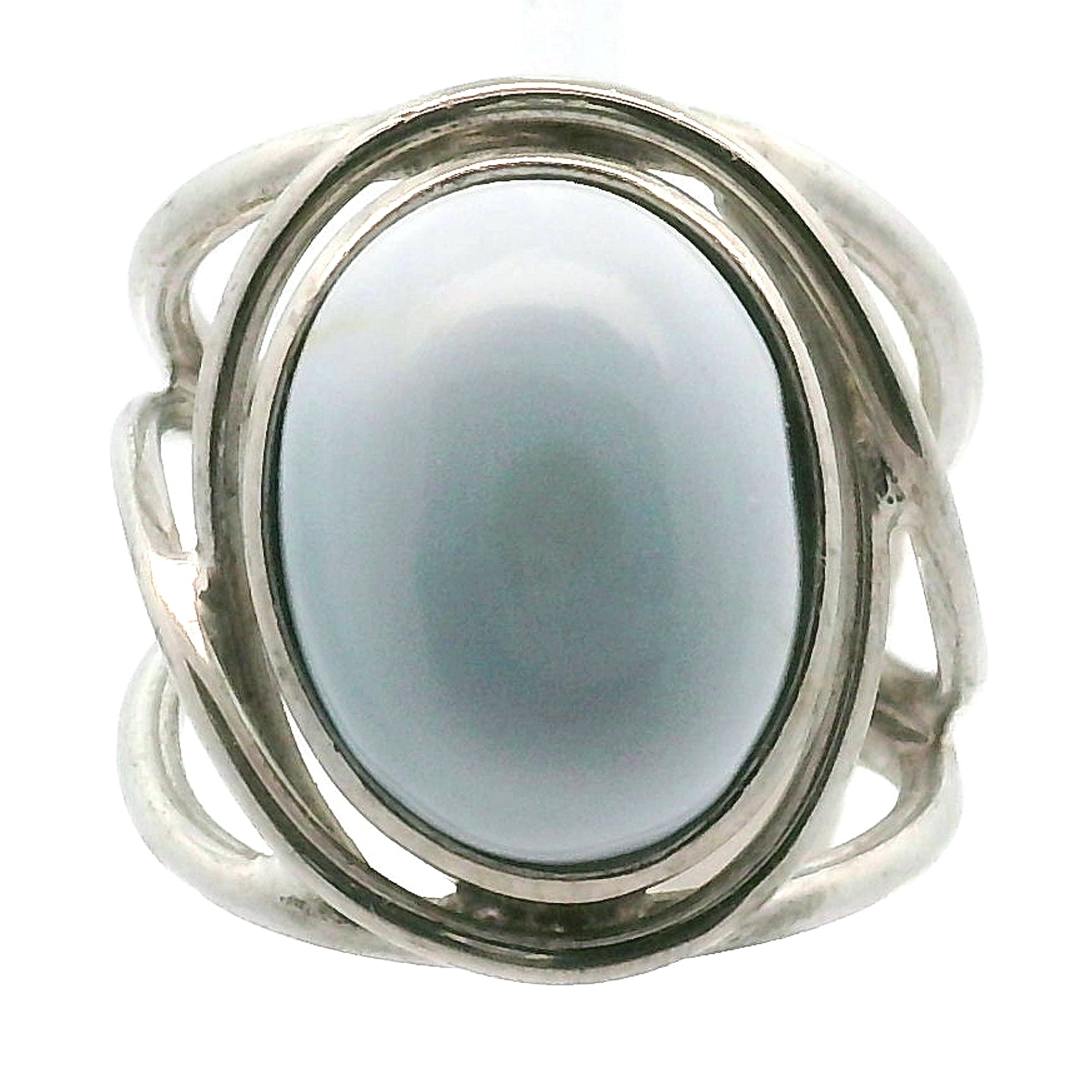 Owyhee Opal Cuff Ring .925 Silver for Emotional Healing and Balance