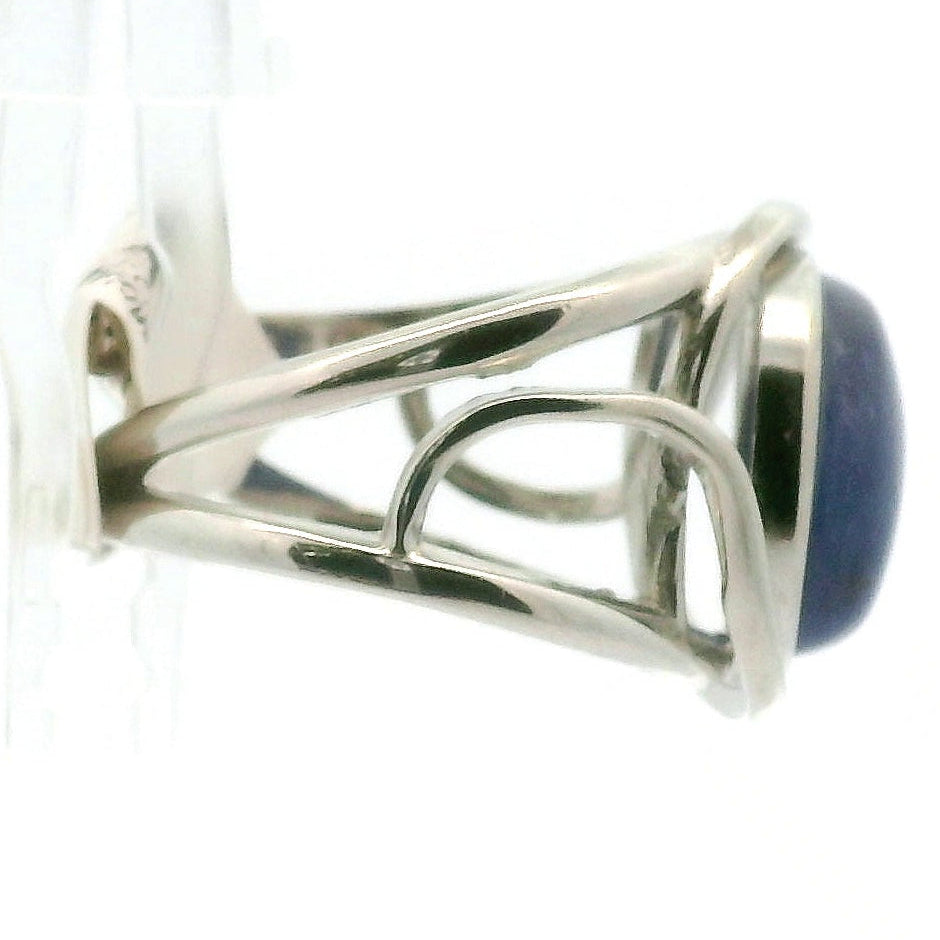 Tanzanite Cuff Ring .925 Silver for Elevating your Consciousness