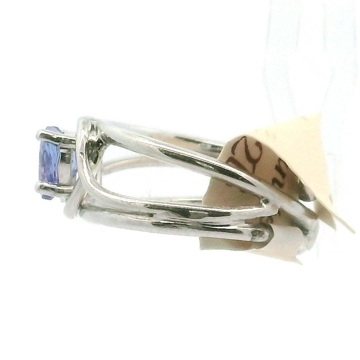 Tanzanite Heart Midi Cuff Ring .925 Silver for Divine Guidance, Enlightenment & Activation of Higher Heart