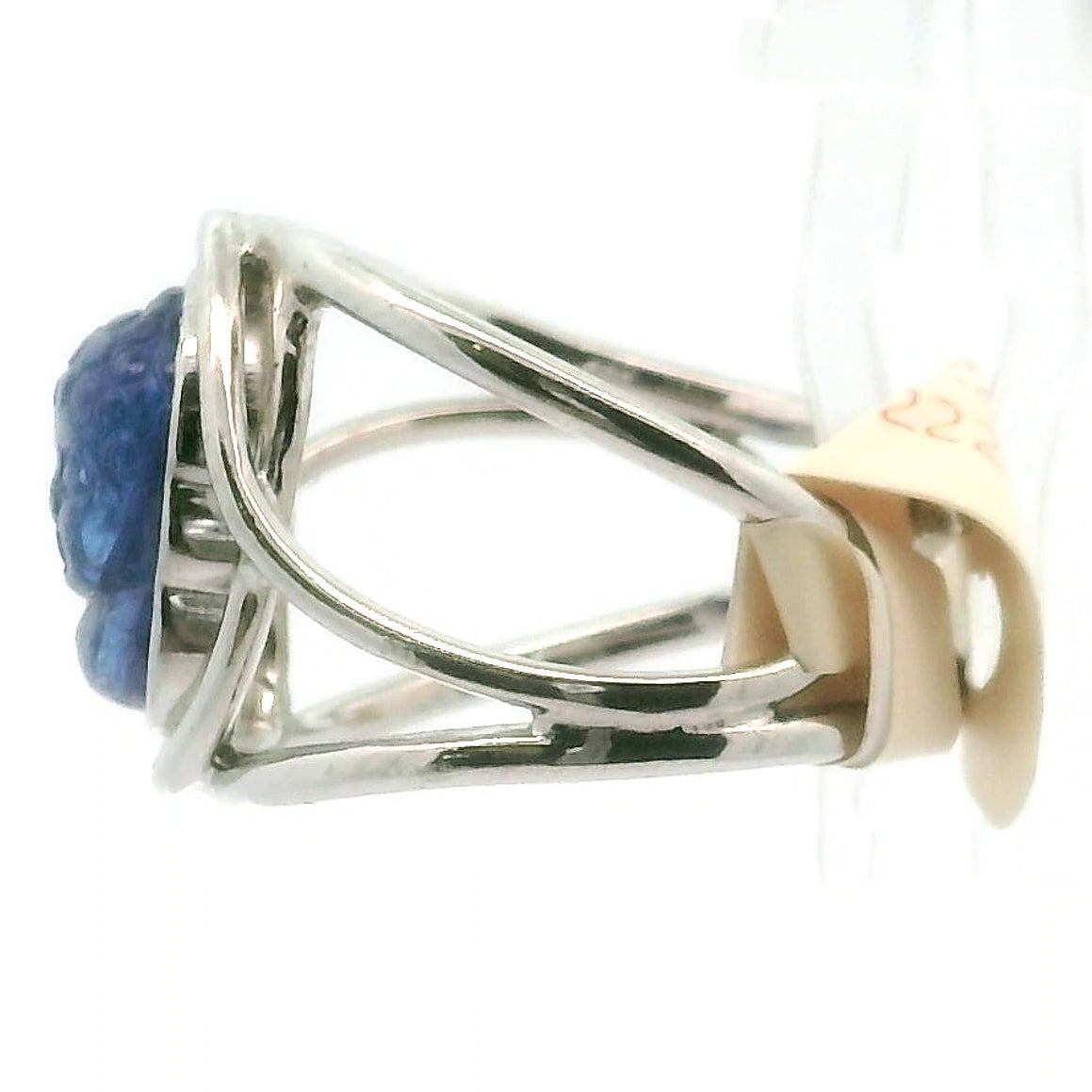 Tanzanite Buddha Ring .925 Silver for Spiritual Evolution