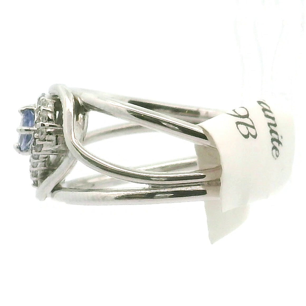 Tanzanite Heart Cuff Ring .925 Silver for Elevating your Consciousness