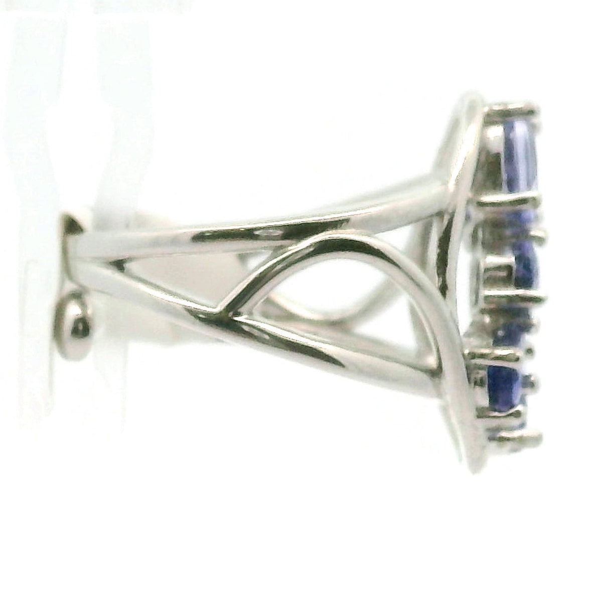Tanzanite Constellation Cuff Ring .925 Silver for Elevating your Consciousness