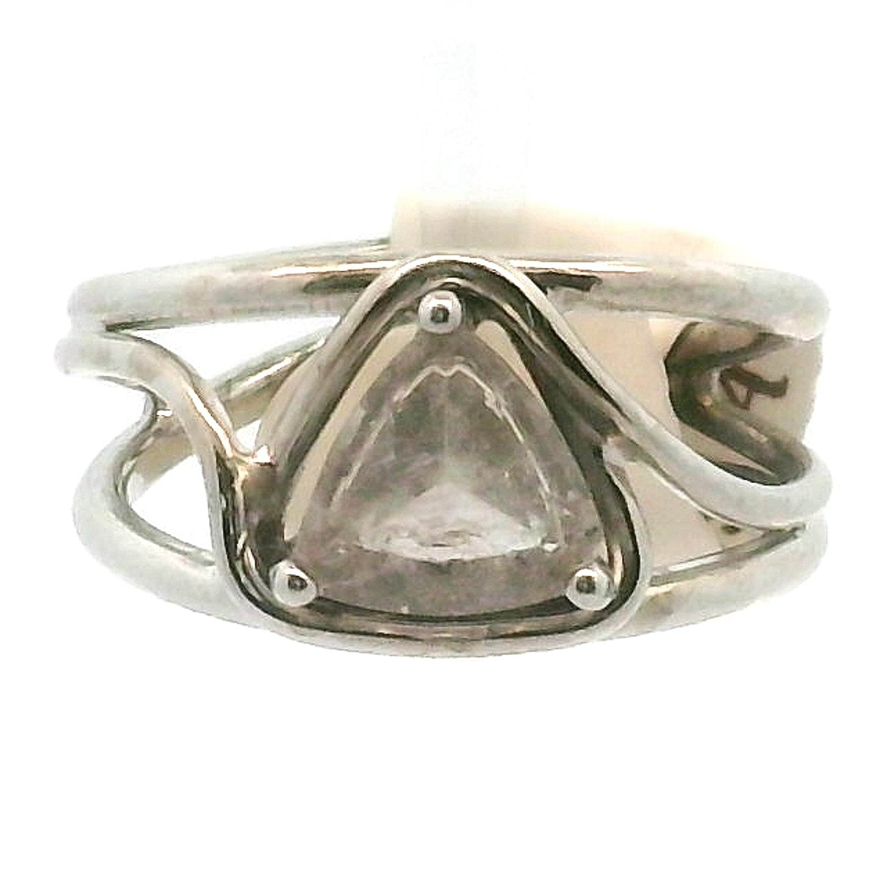 Ethiopian Fluorite Cuff Ring .925 Silver for Clarity and Focus