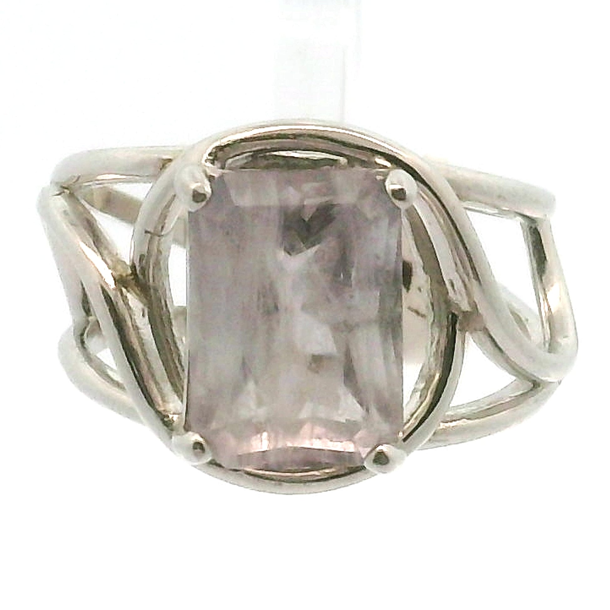 Ethiopian Fluorite Cuff Ring .925 Silver for Clarity and Focus