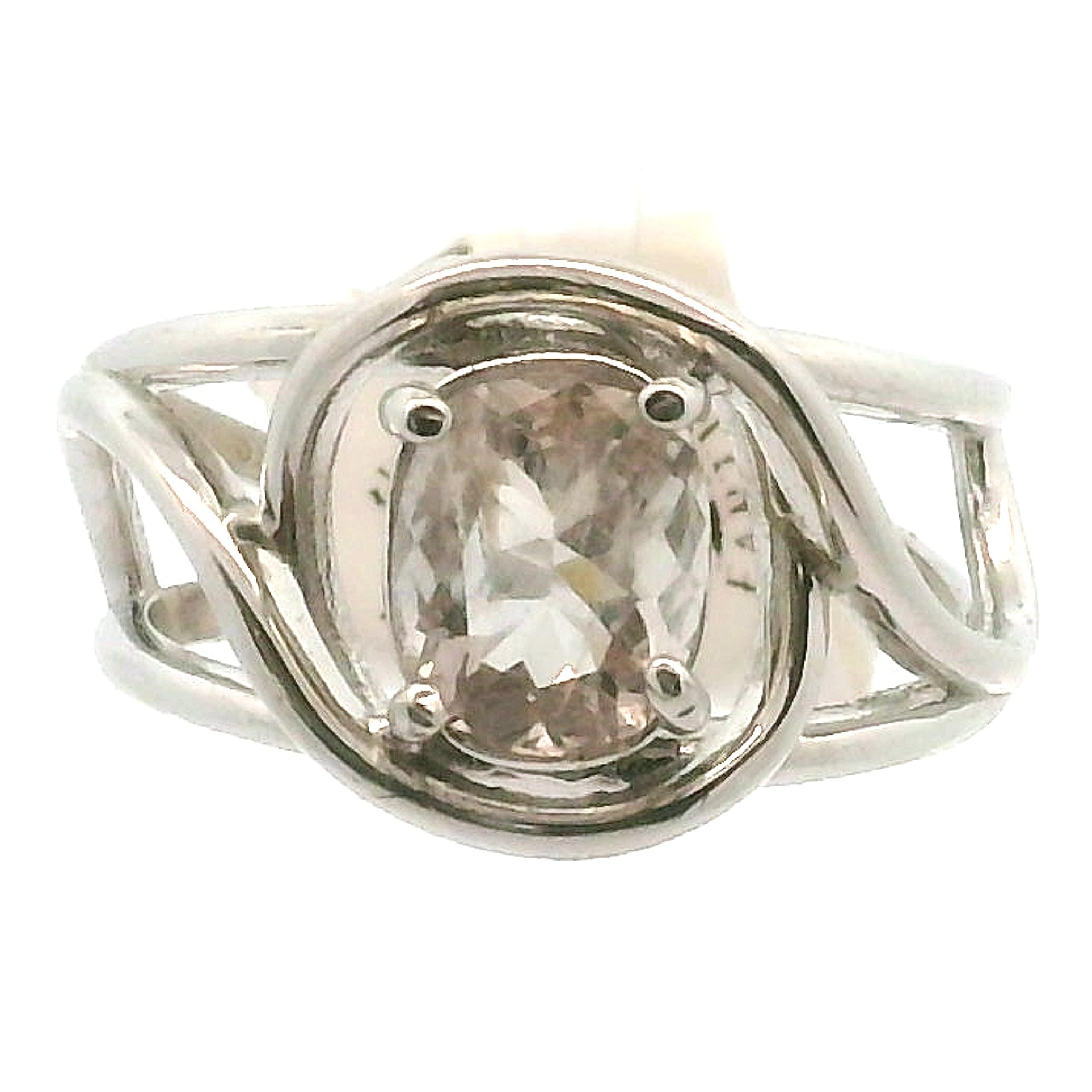 Ethiopian Fluorite Cuff Ring .925 Silver for Clarity and Focus