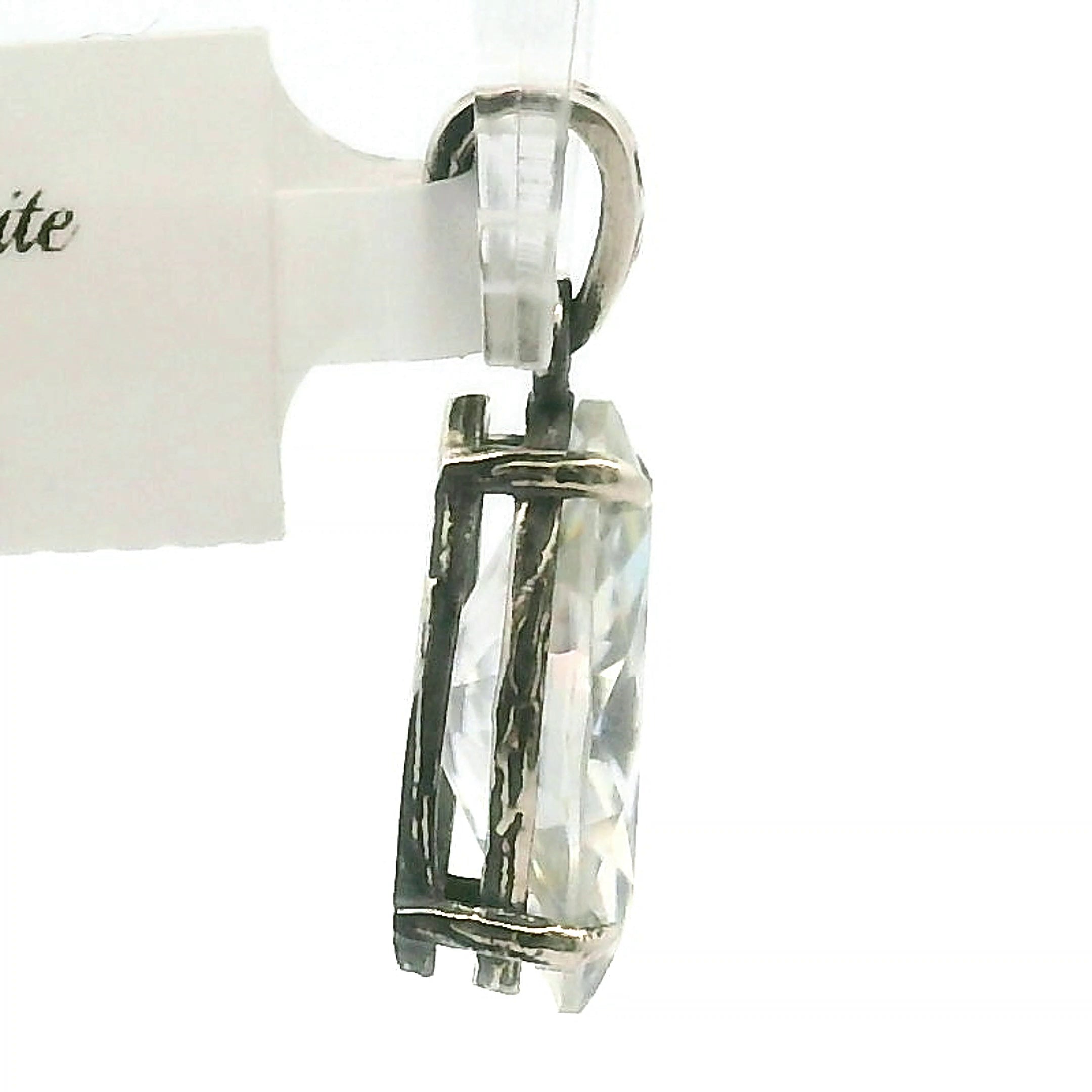 Moissanite Marquise Bad Witch Pendant .925 Silver for Spiritual Evolution and Awakening