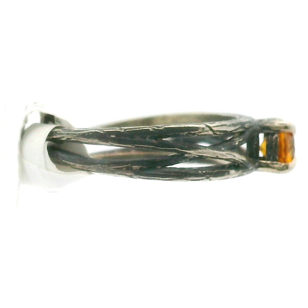 Sphalerite Bad Witch Midi Cuff Ring .925 Silver for Transformation, Self-Reflection and Acceptance