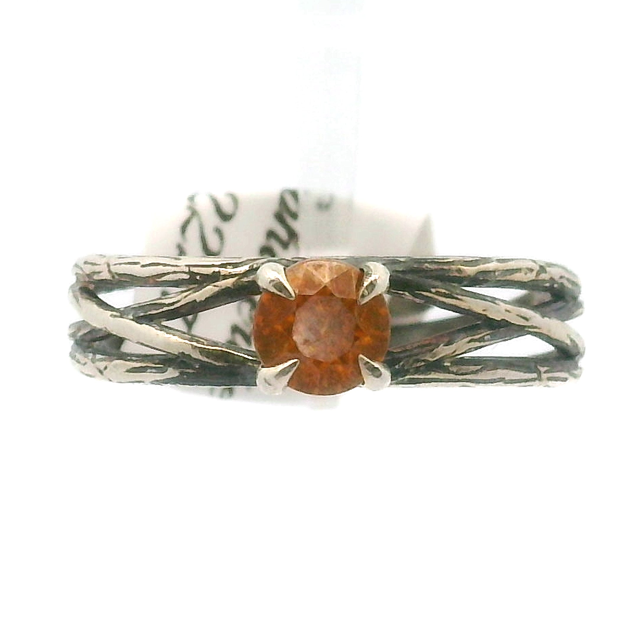 Sphalerite Bad Witch Midi Cuff Ring .925 Silver for Transformation, Self-Reflection and Acceptance