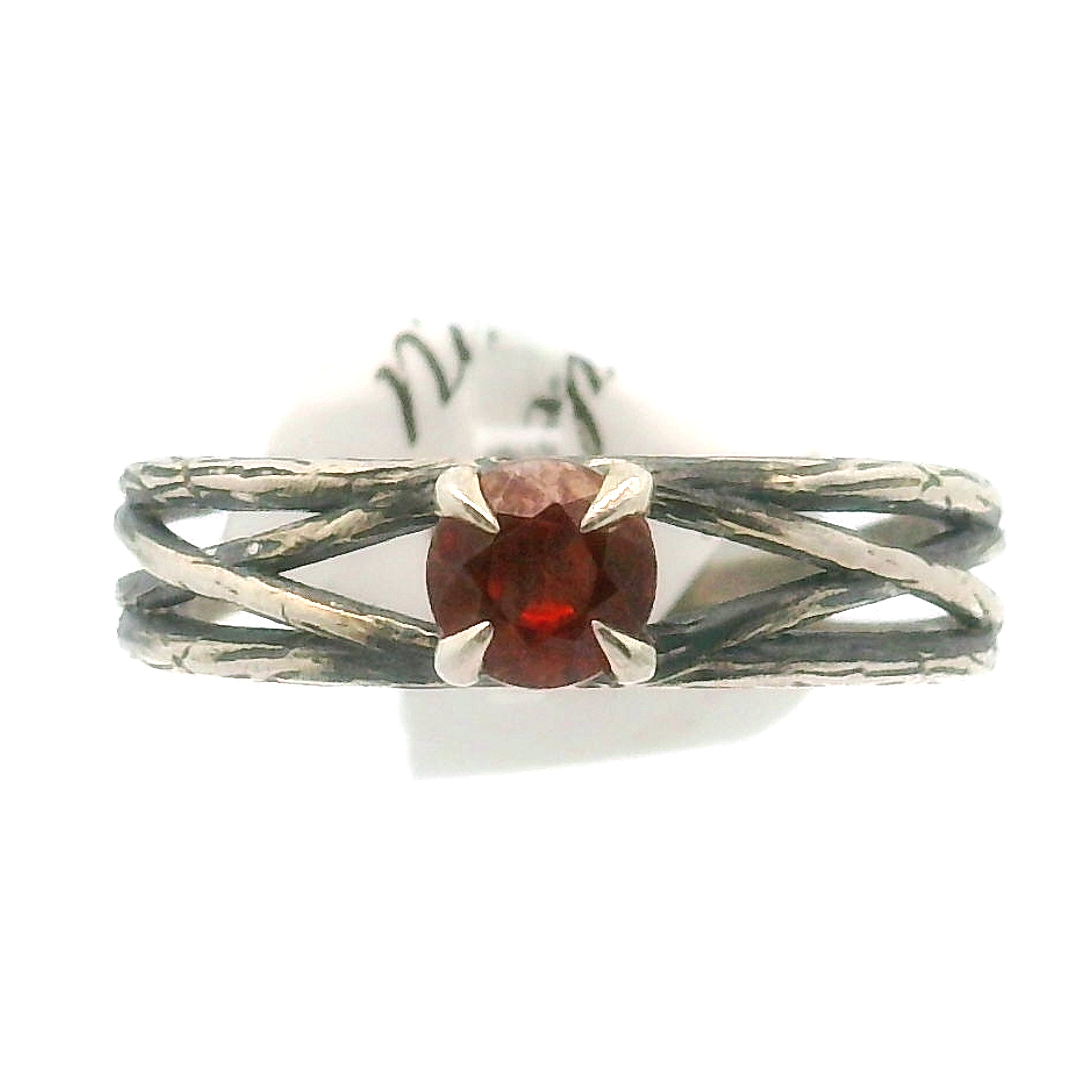 Sphalerite Bad Witch Midi Cuff Ring .925 Silver for Transformation, Self-Reflection and Acceptance