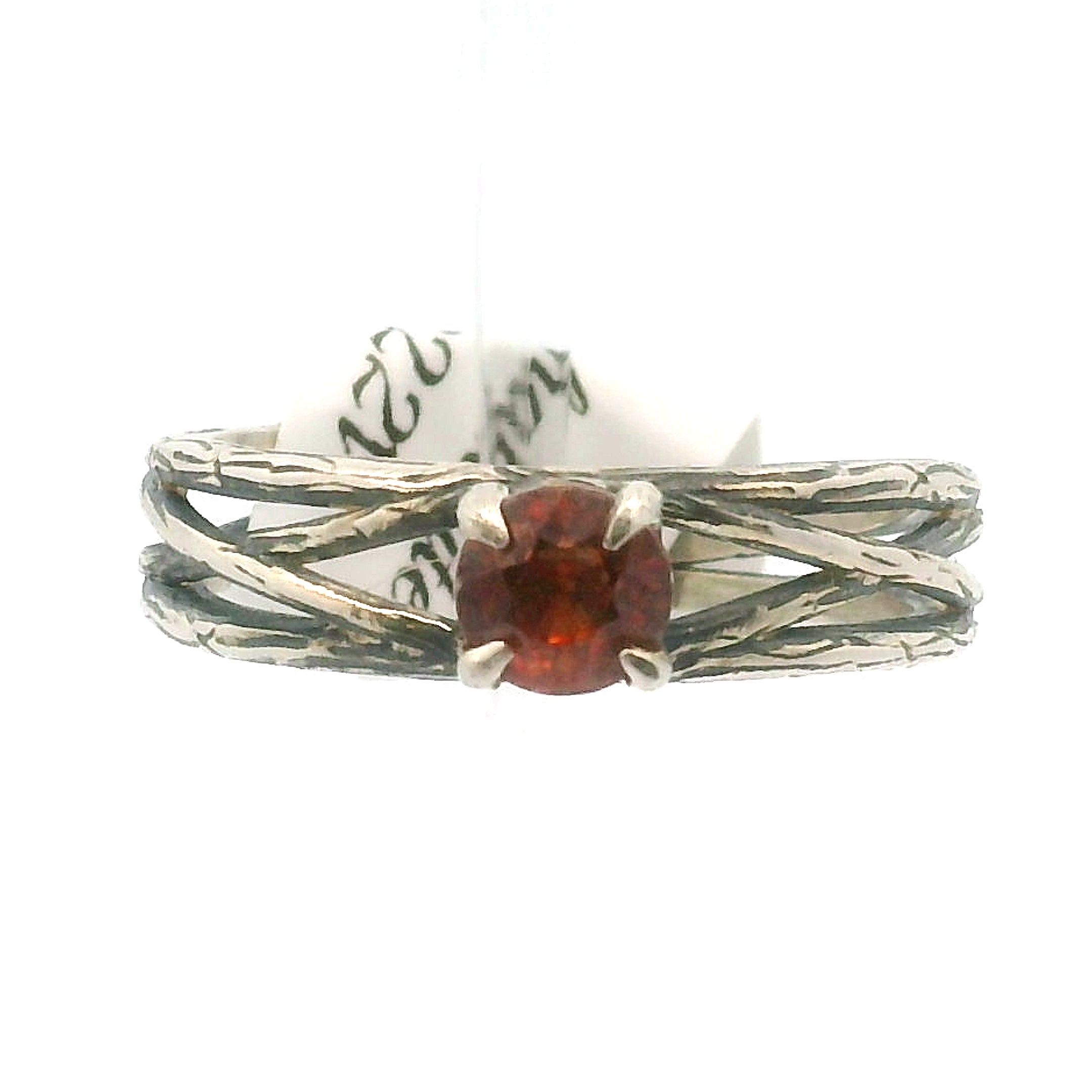 Sphalerite Bad Witch Midi Cuff Ring .925 Silver for Transformation, Self-Reflection and Acceptance