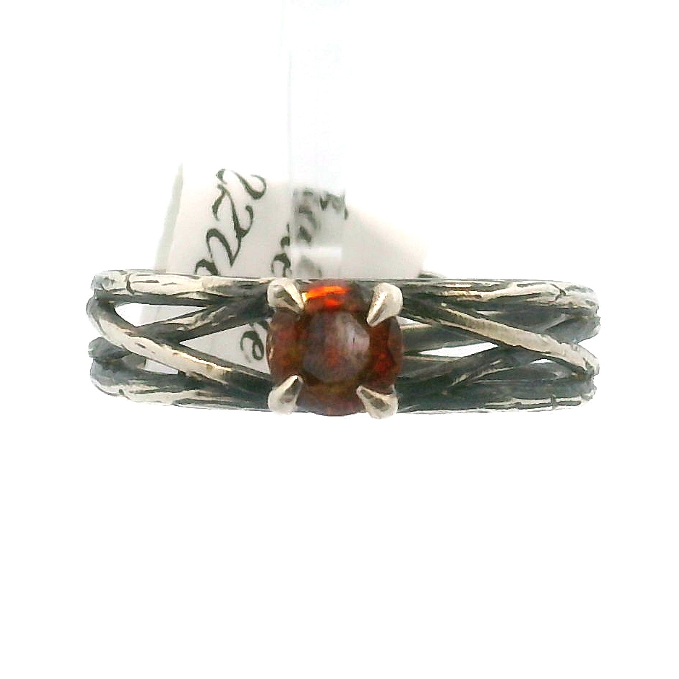Sphalerite Bad Witch Midi Cuff Ring .925 Silver for Transformation, Self-Reflection and Acceptance