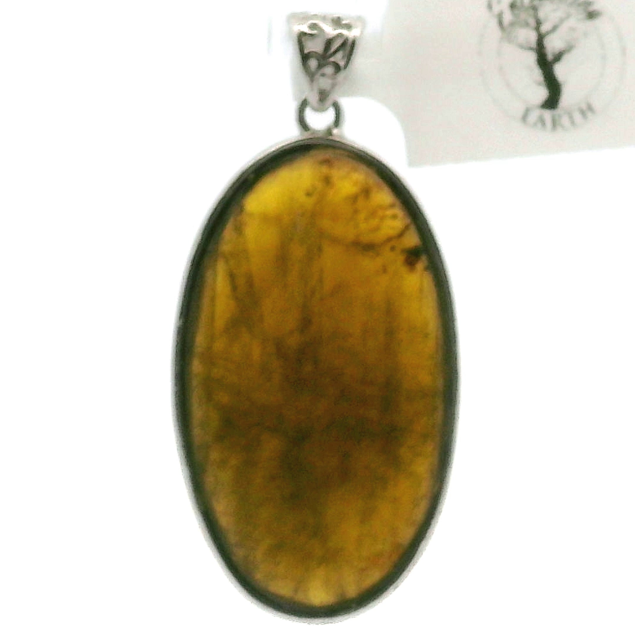 Siderite Pendant .925 Silver for Inner Fire, Strength and Manifestation