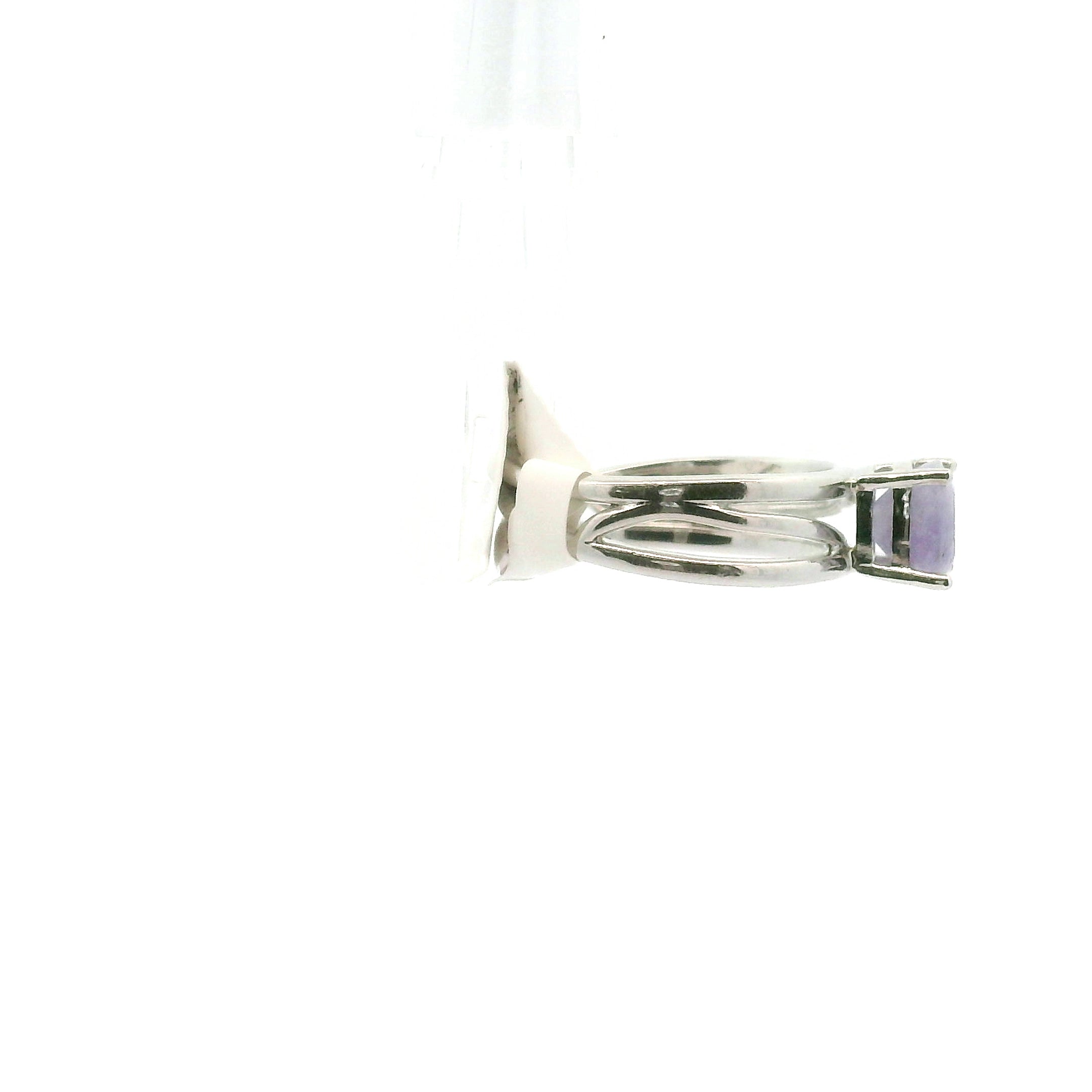 Hackmanite Cuff Ring .925 Silver for Spiritual Awakening