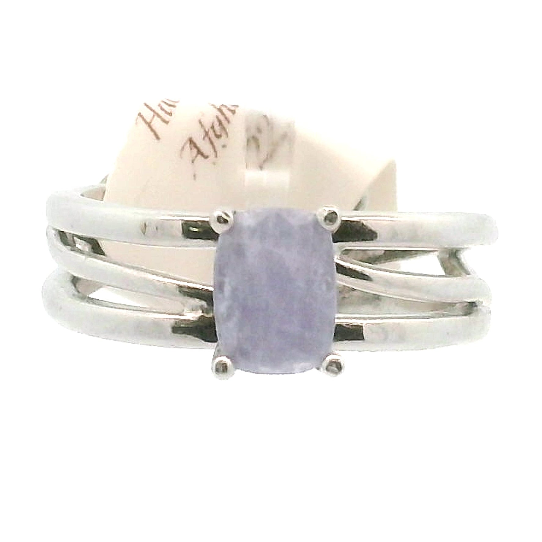 Hackmanite Cuff Ring .925 Silver for Spiritual Awakening