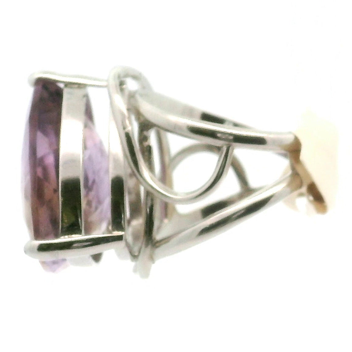 Ametrine Cuff Ring .925 Silver for Empowerment & Harmony