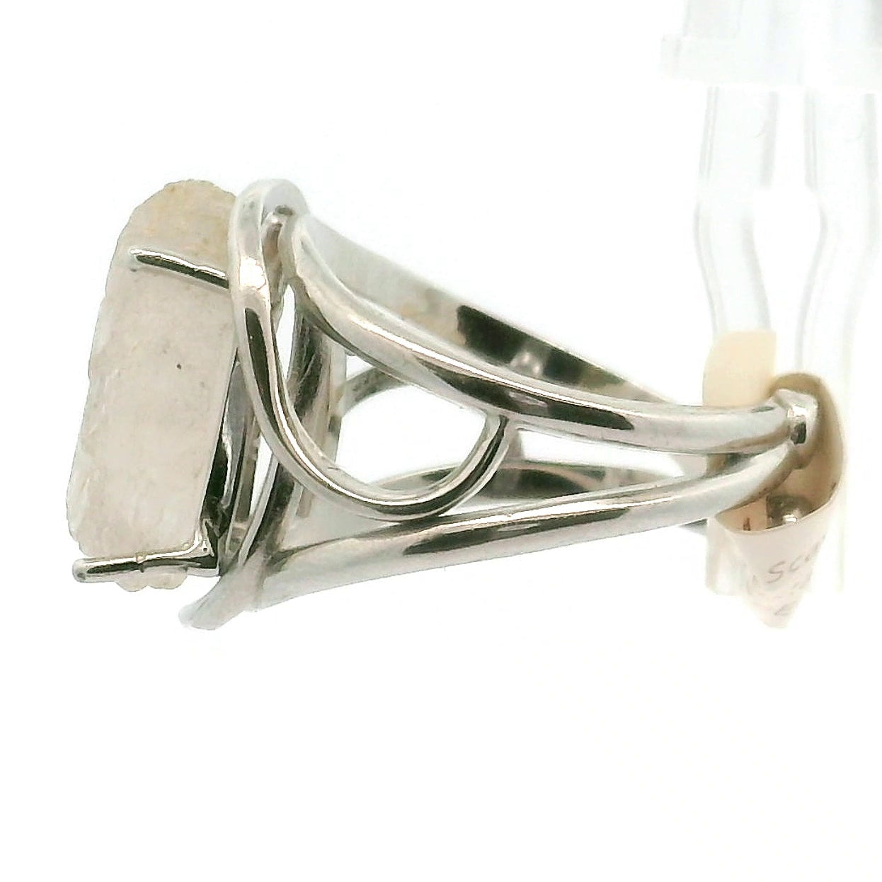 Purple Scapolite Adjustable Cuff Ring .925 Silver for Attracting your Desires and Accomplishing Goals