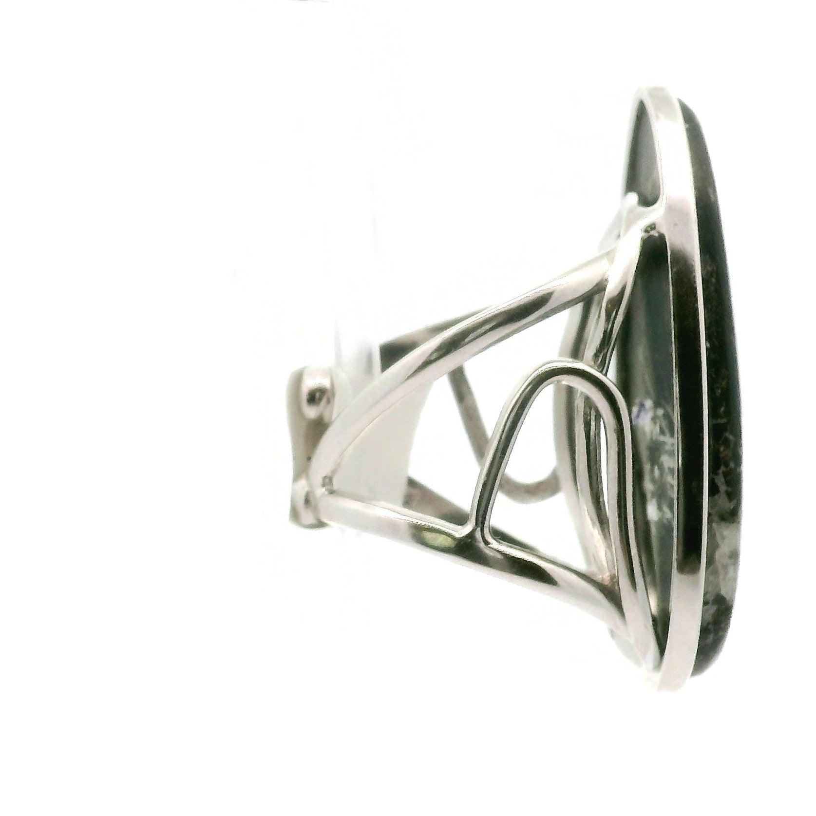 Tetraphlogopite Cuff Ring .925 Silver for Clarity, Vitality and Transformation