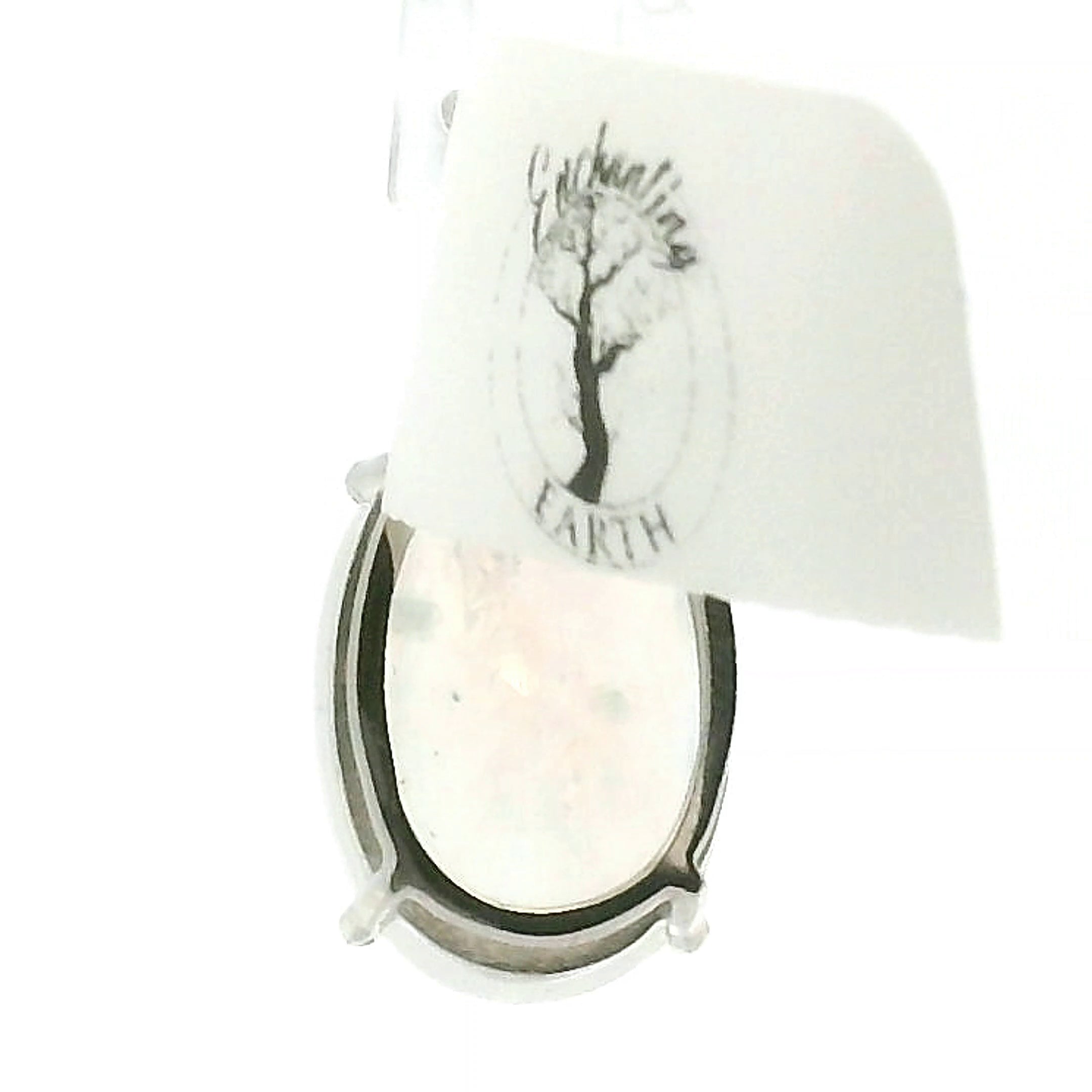 Rainbow Moonstone Pendant .925 Silver for Protection, Manifestation and Divine Feminine Energy