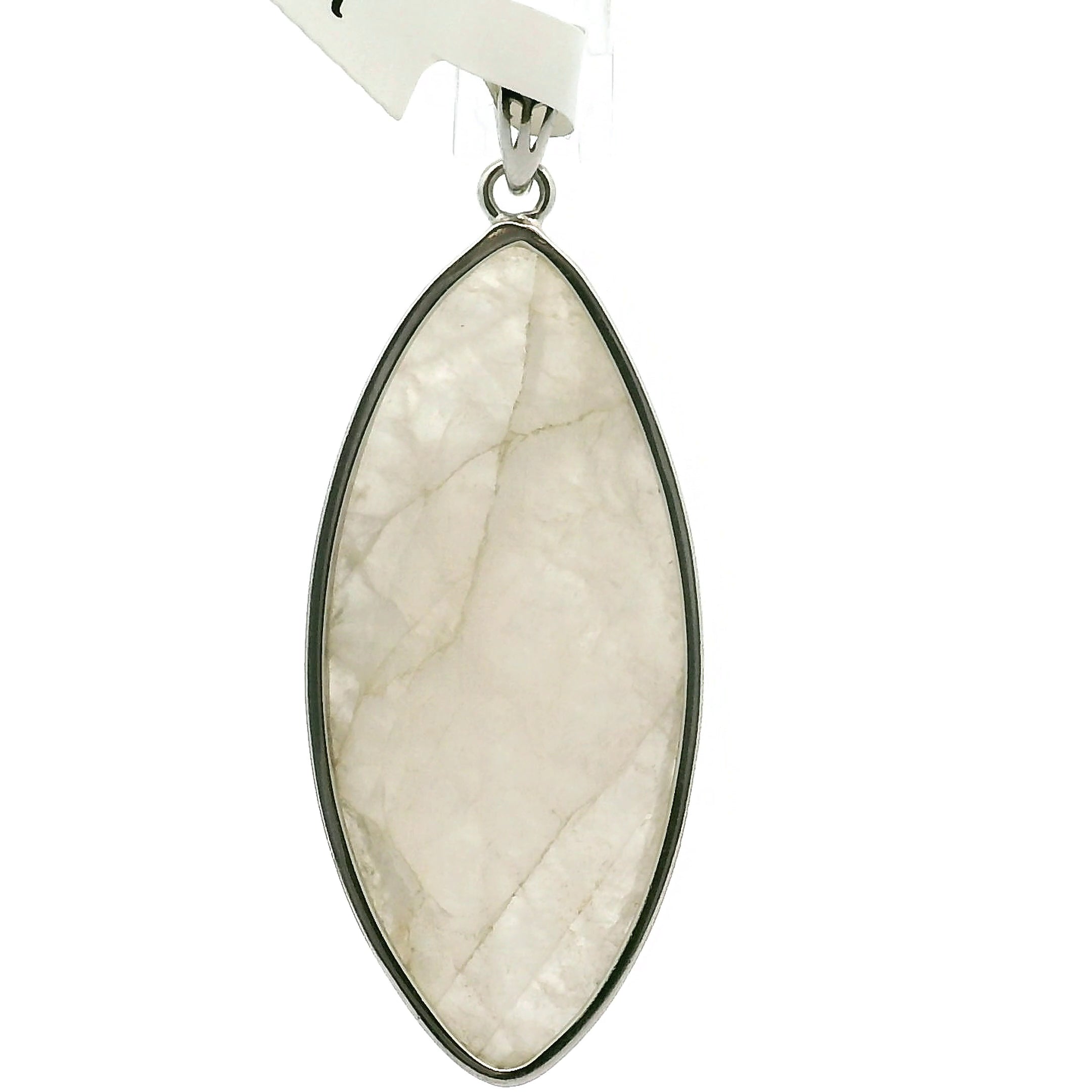 Natrolite Pendant .925 Silver for Astral Travel, Higher Consciousness and Protection