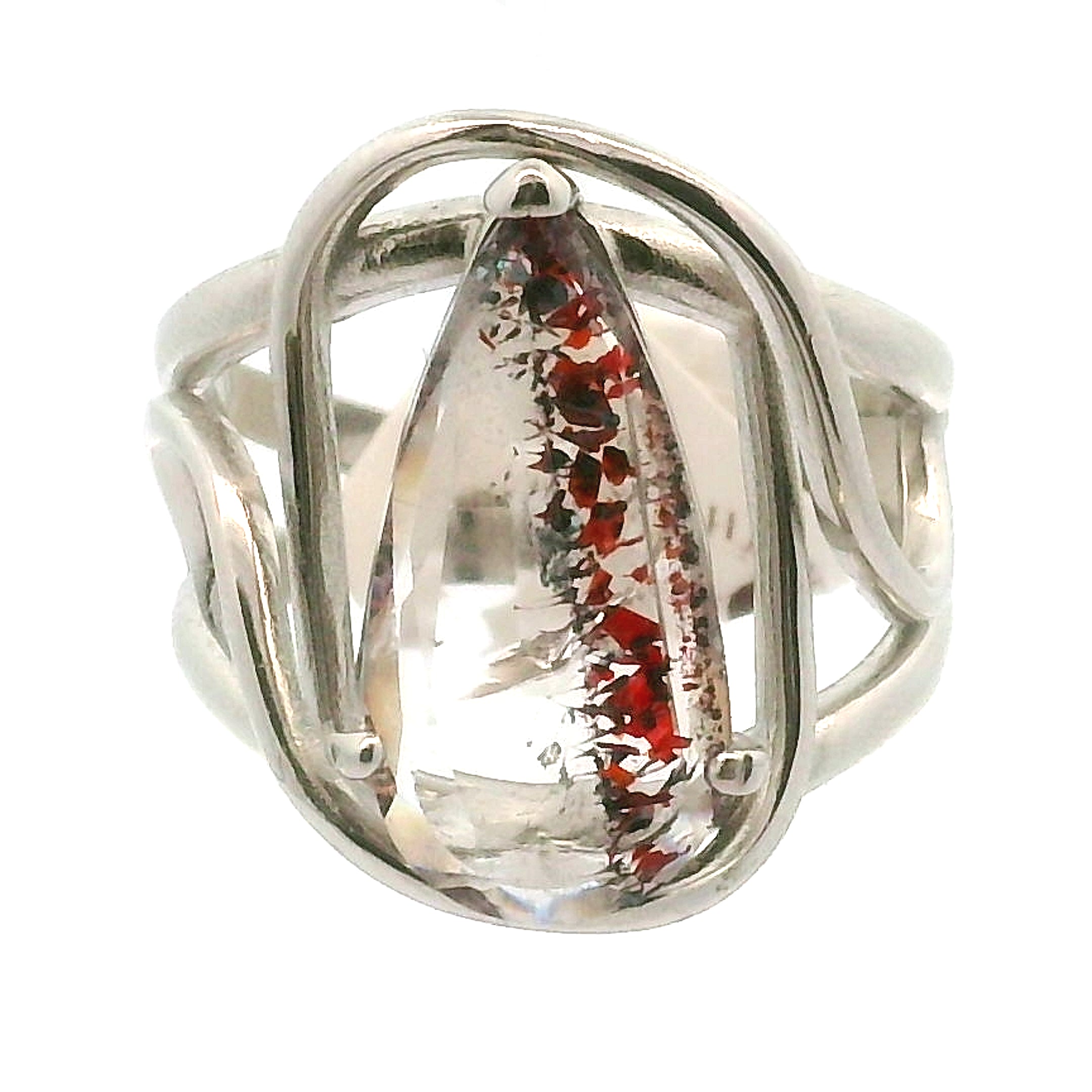Super 7 Cuff Ring .925 Silver (High Quality) for Awakening your Gifts and Creating your Dream Life