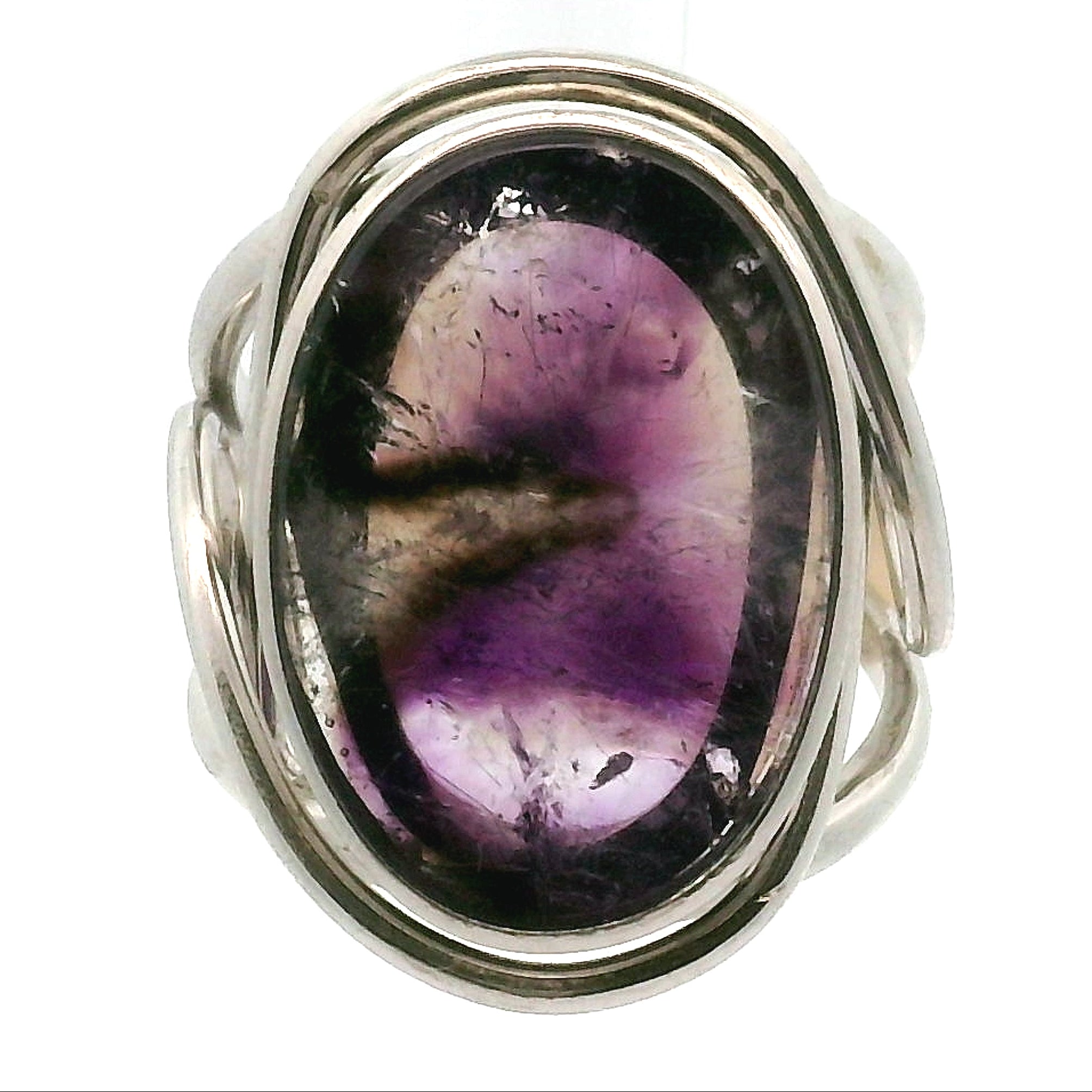 Super 7 Cuff Ring .925 Sterling Silver for Creating your Dream Life