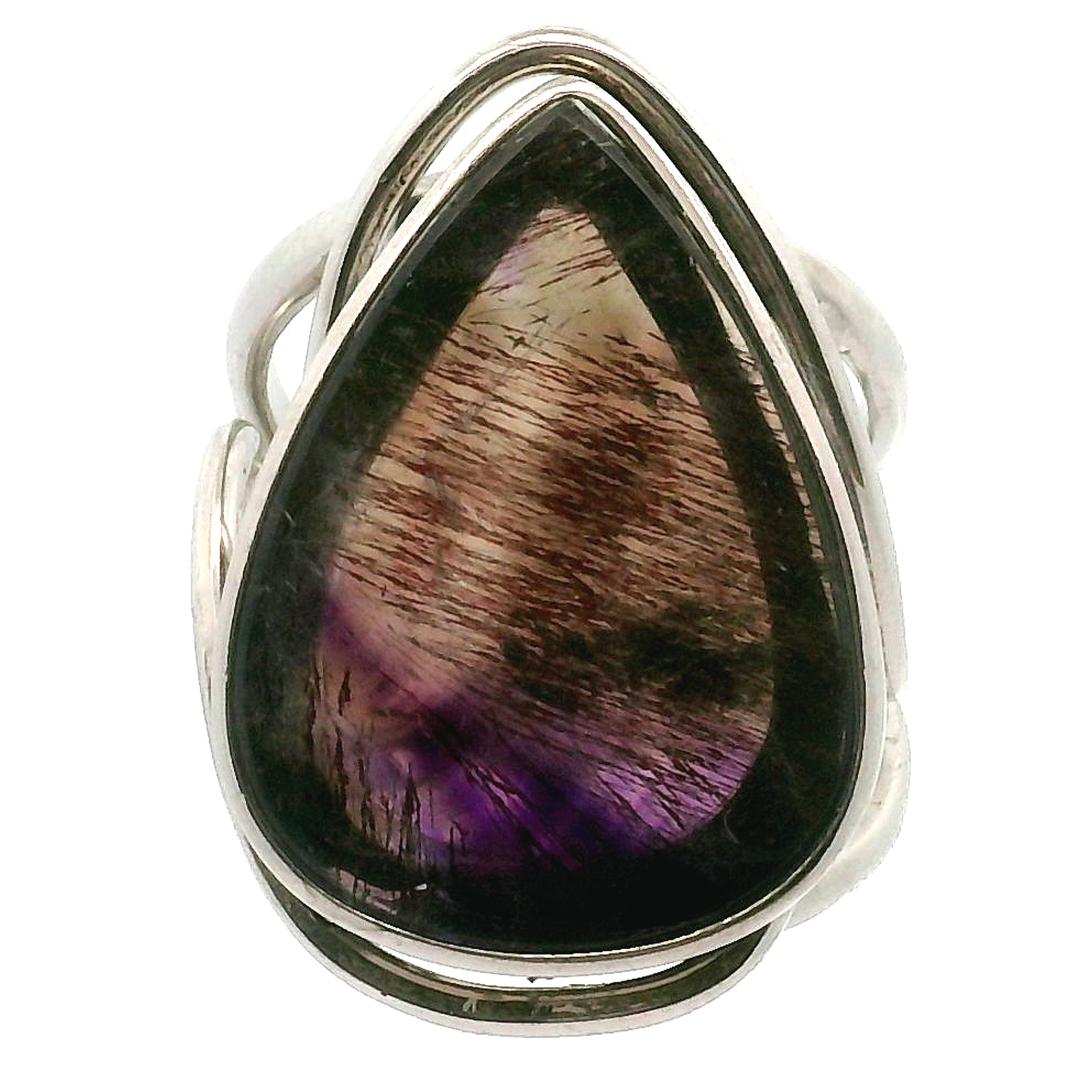 Super 7 Cuff Ring .925 Sterling Silver for Creating your Dream Life