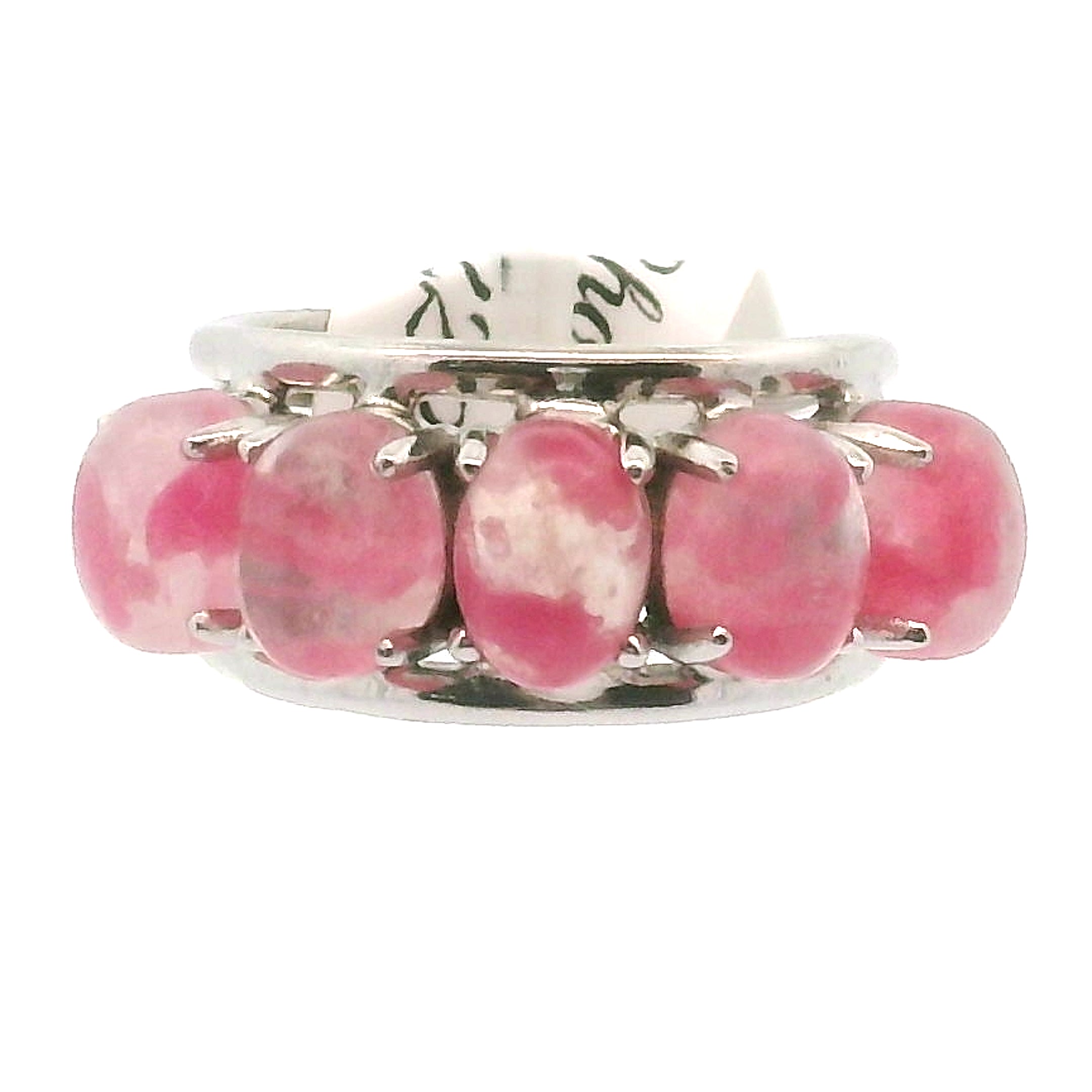Multi Stone Oval Cut Stacker Cuff Ring .925 Silver for Healing, Intention Setting and Manifesting your Desires