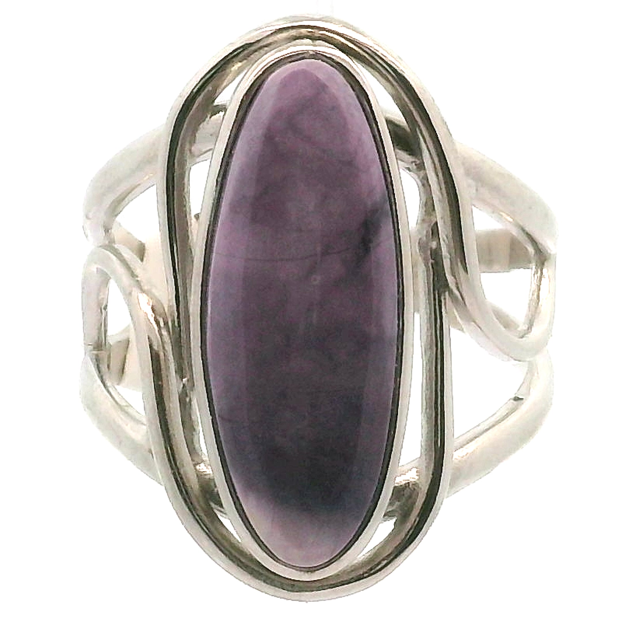 Tiffany Stone Cuff Ring .925 Silver for Harmonizing your Relationships and Pleasure