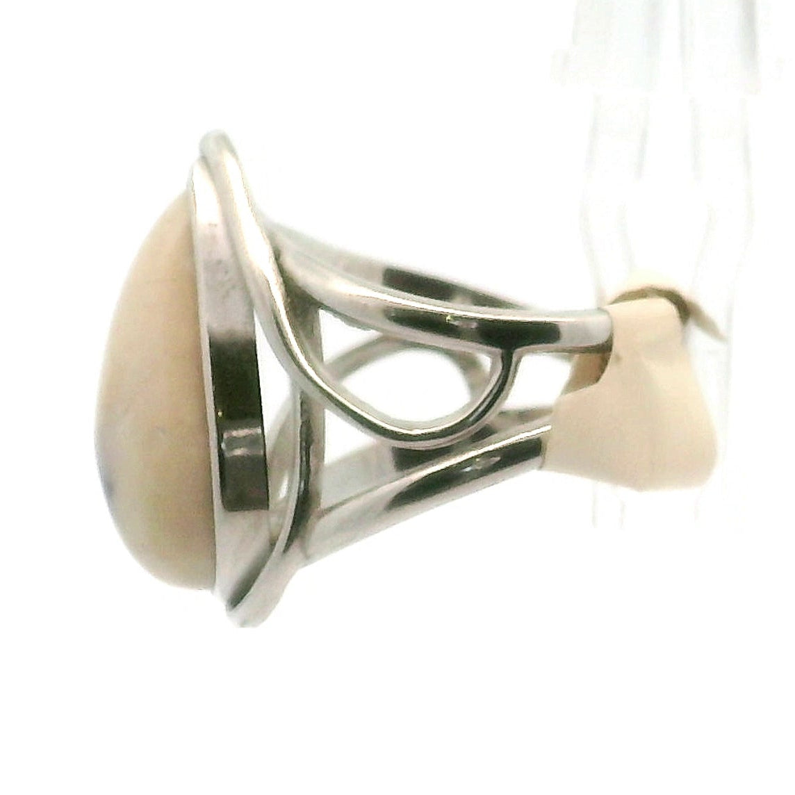 Tiffany Stone Finger Cuff Adjustable Ring .925 Silver for Harmonizing your Relationships and Pleasure